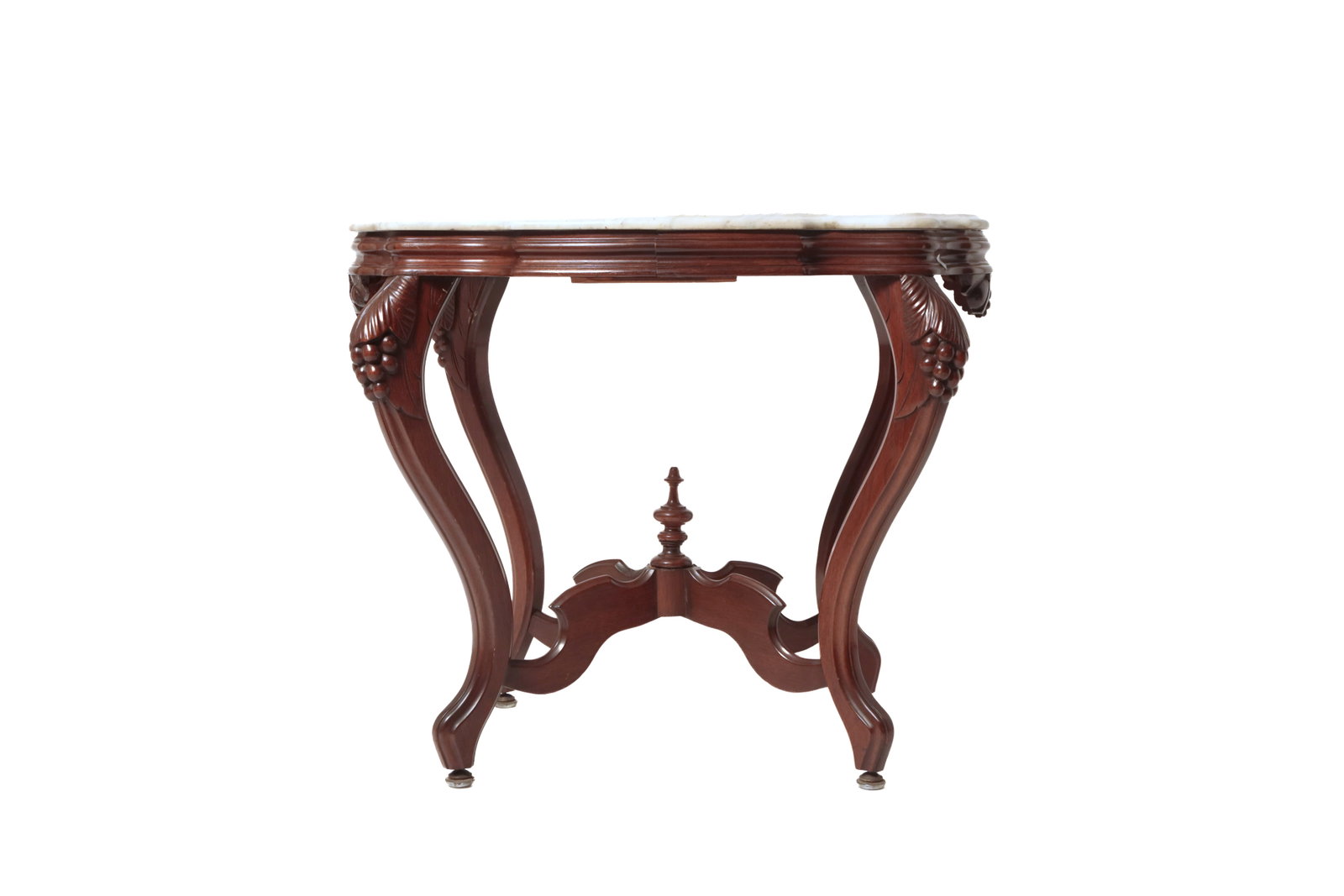 VICTORIAN MARBLE TOP PARLOR TABLE - 2