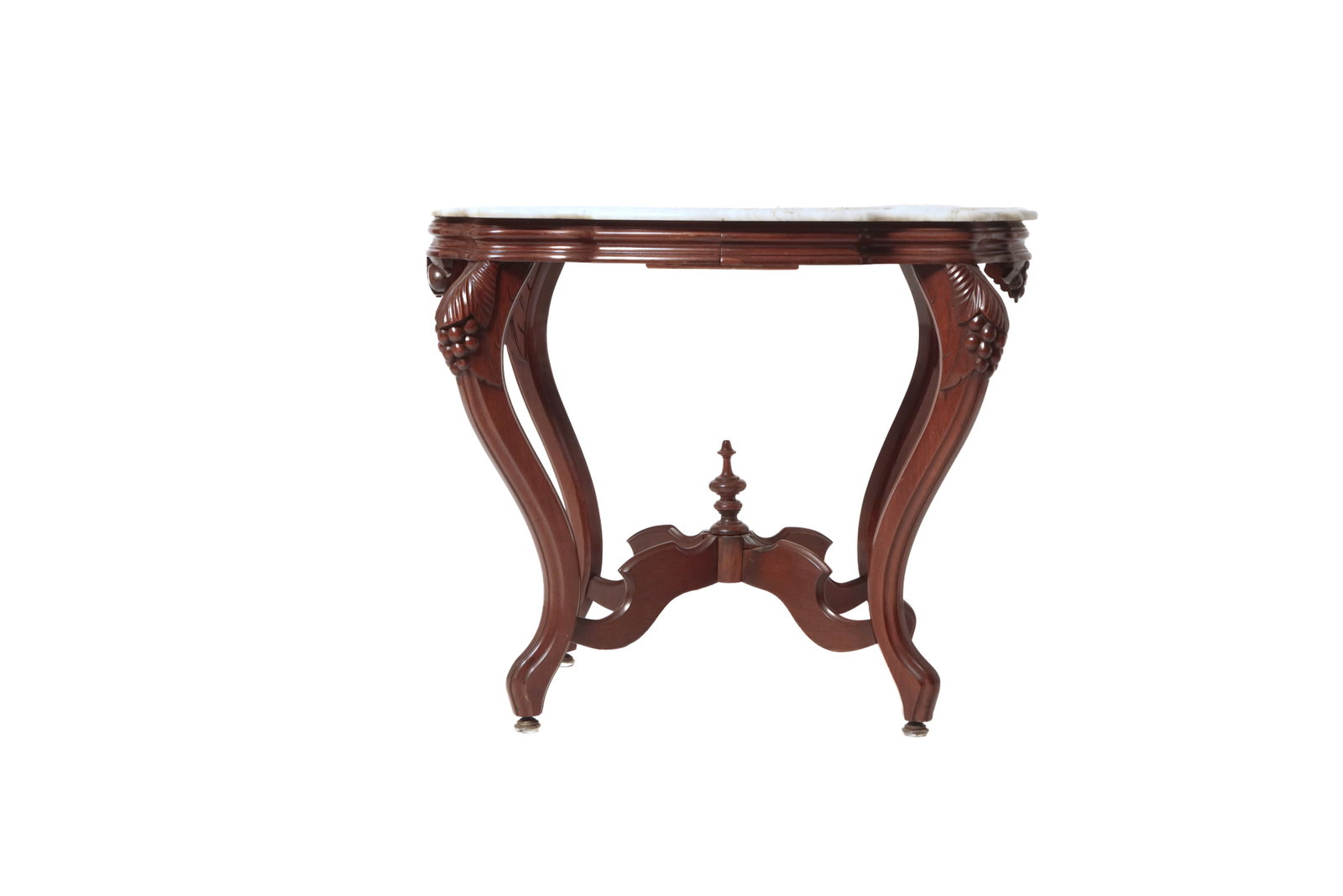 VICTORIAN MARBLE TOP PARLOR TABLE - 4