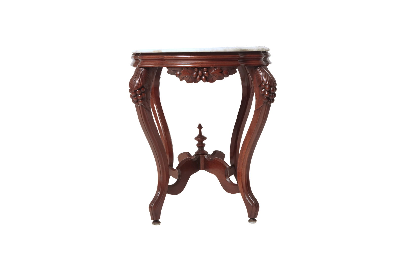 VICTORIAN MARBLE TOP PARLOR TABLE - 5