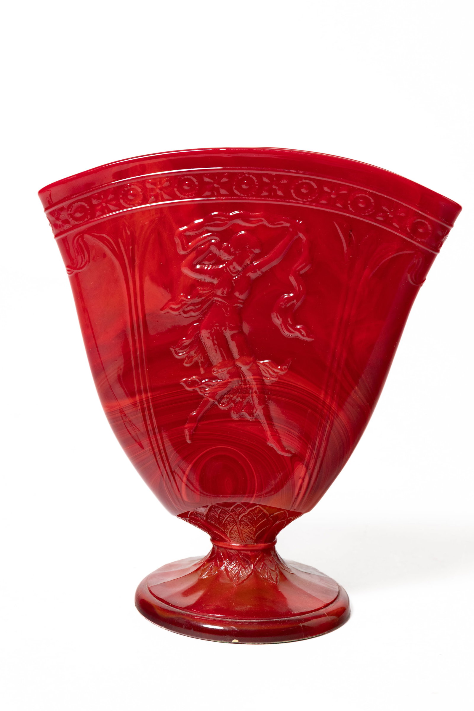SIX DECORATIVE VESSELS. - 14