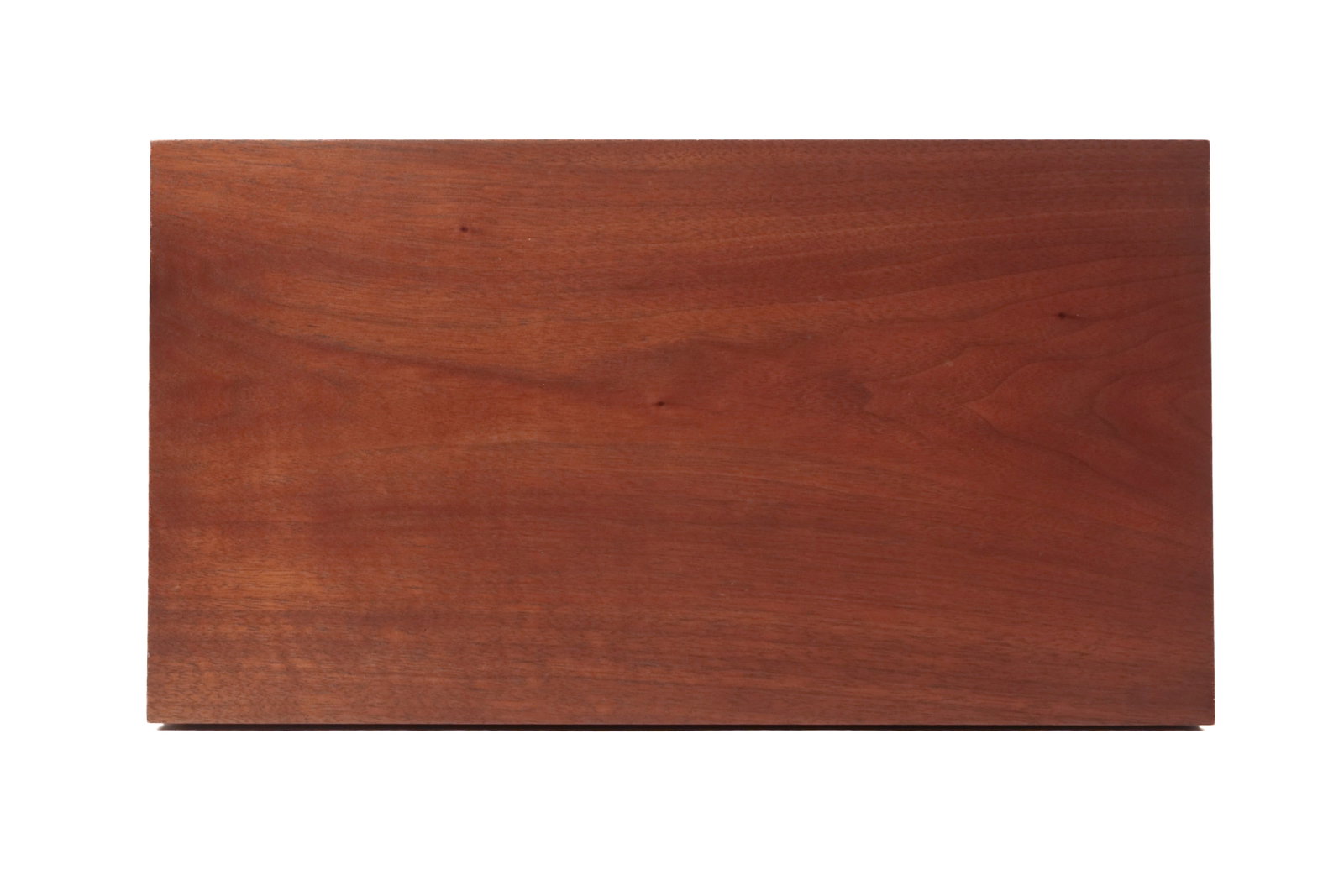 THREE DOVETAILED WALNUT BOXES WITH HINGED LIDS. - 14