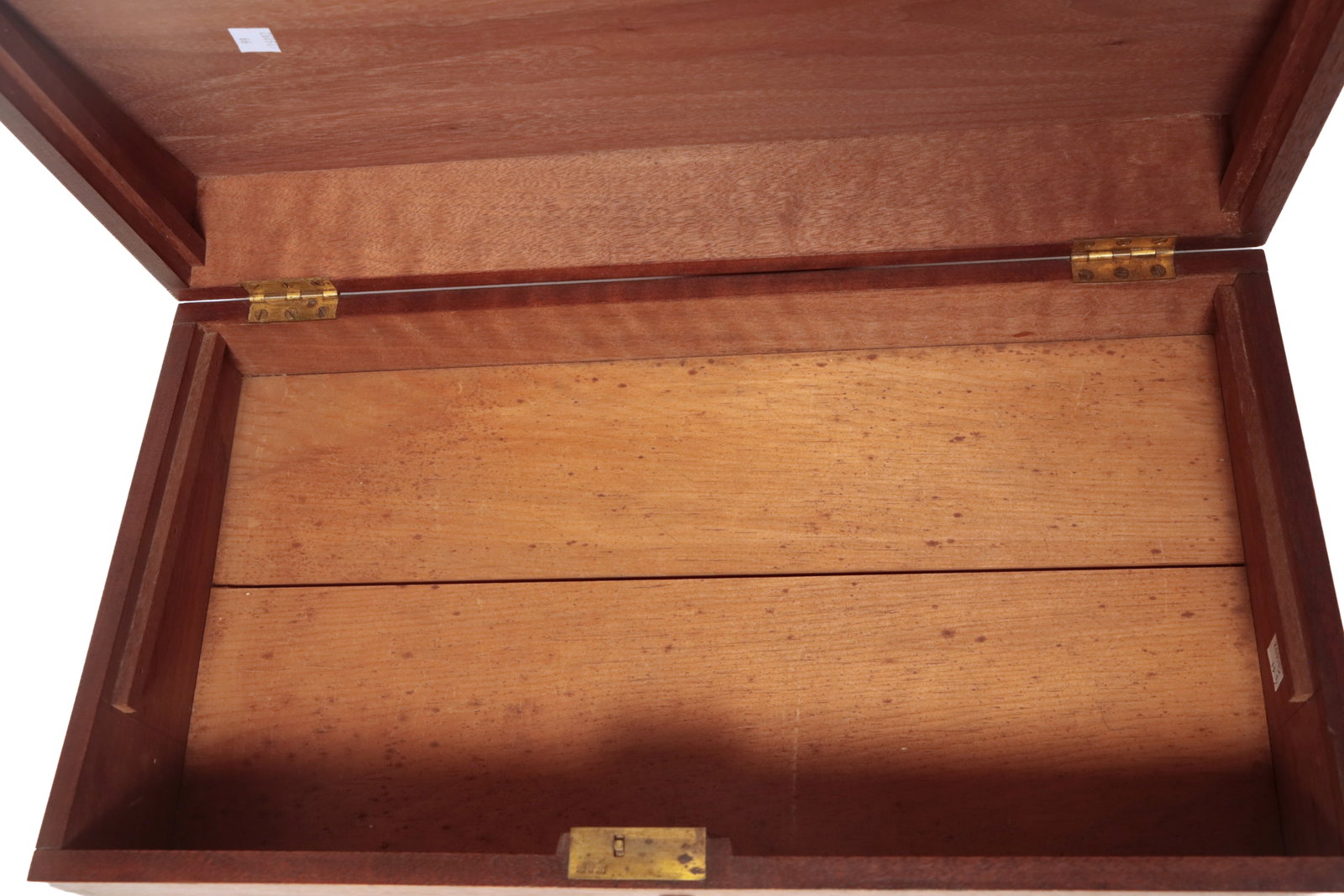 THREE DOVETAILED WALNUT BOXES WITH HINGED LIDS. - 18