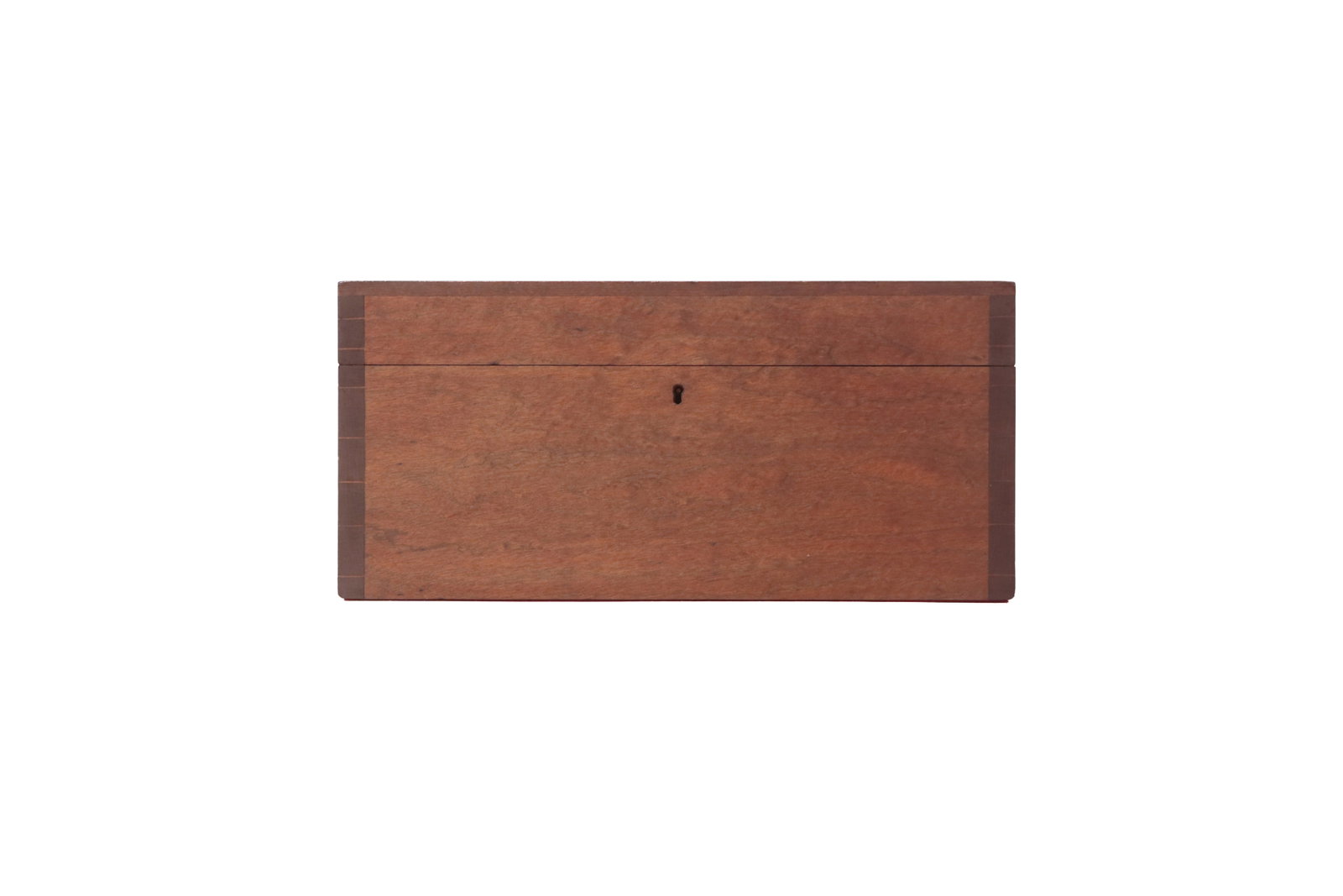 THREE DOVETAILED WALNUT BOXES WITH HINGED LIDS. - 2