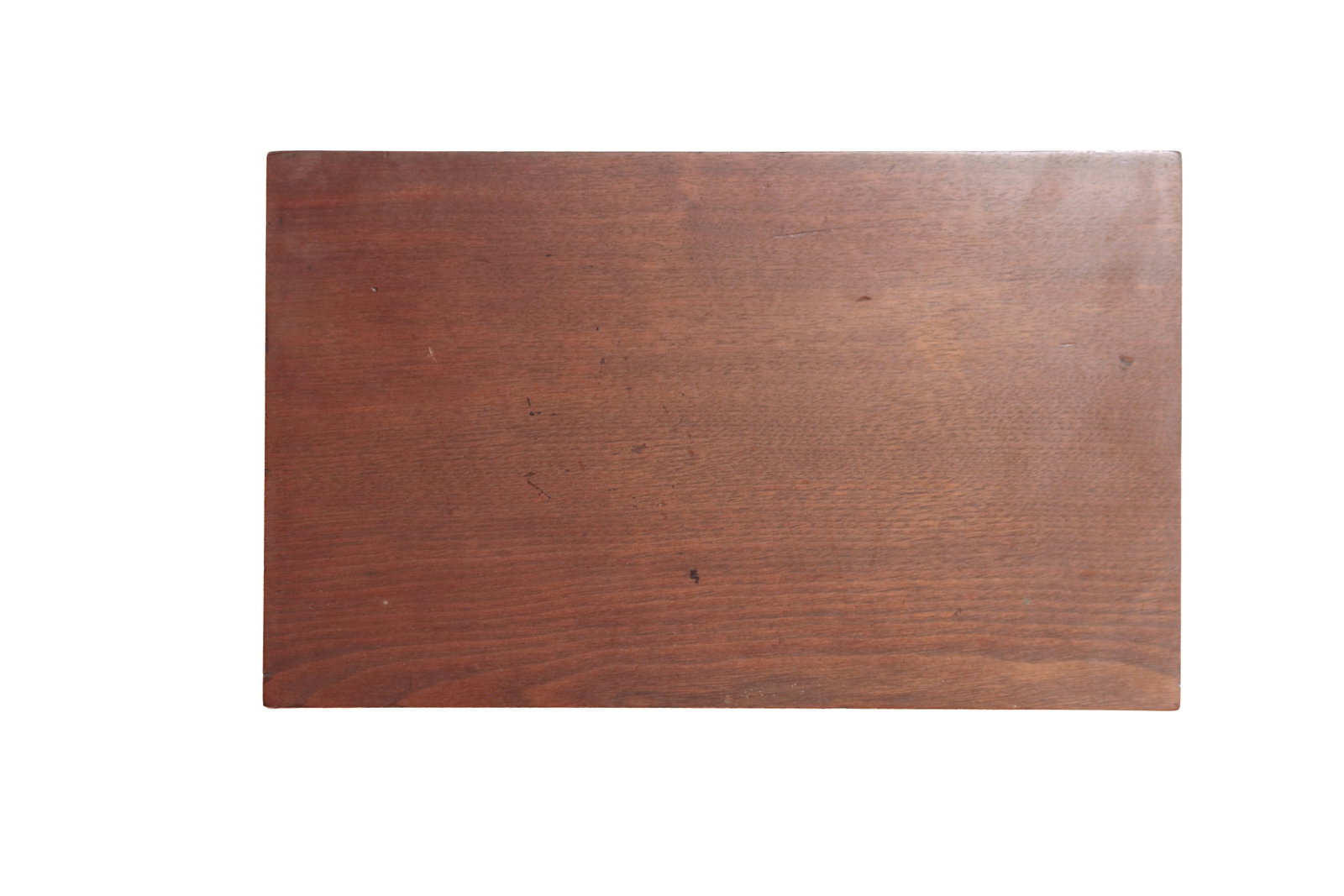 THREE DOVETAILED WALNUT BOXES WITH HINGED LIDS. - 8