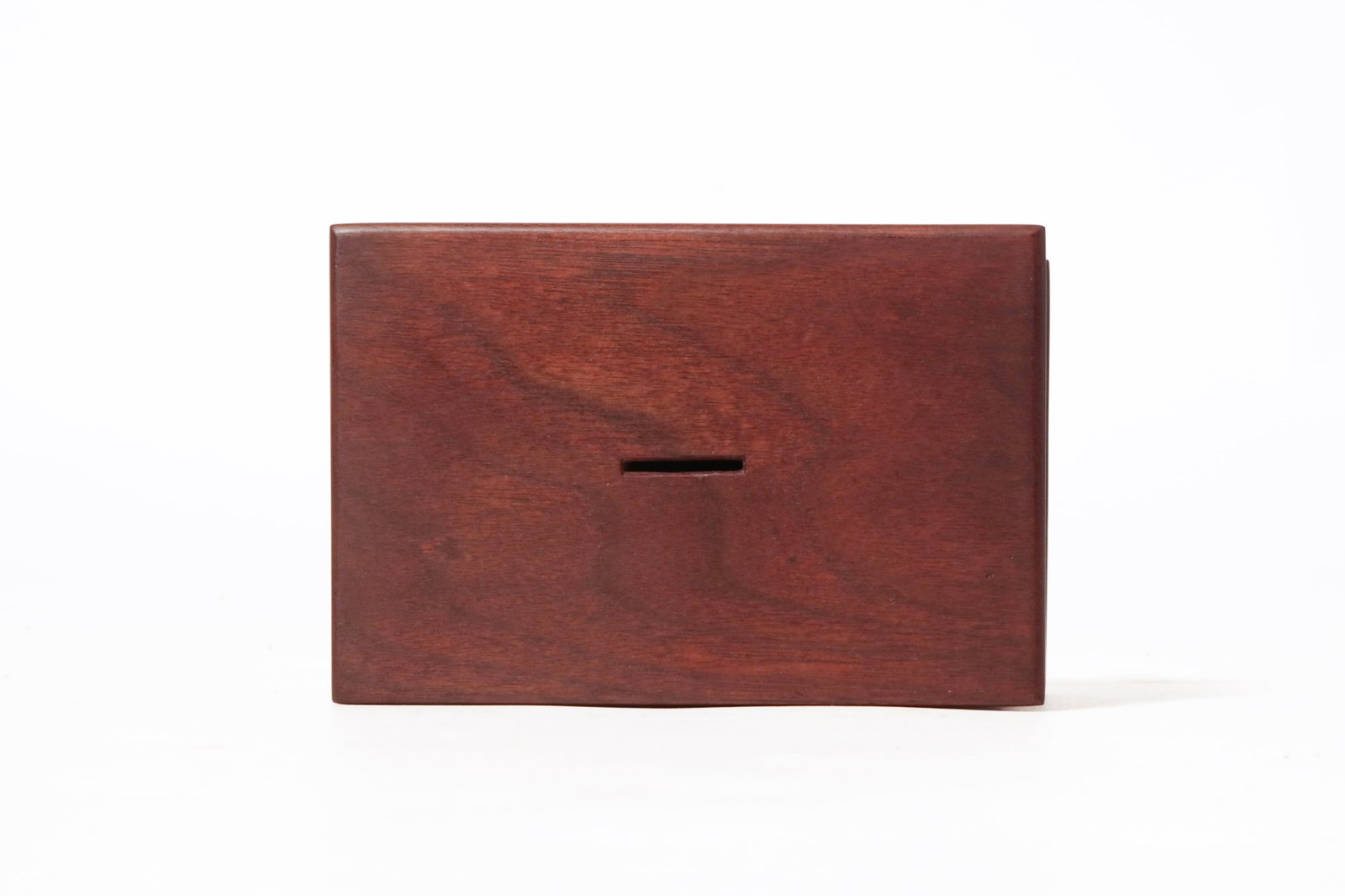 THREE WALNUT BOXES. - 14