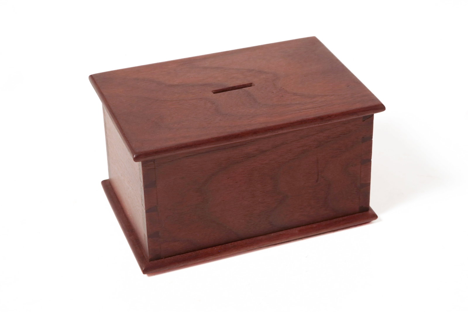 THREE WALNUT BOXES. - 16