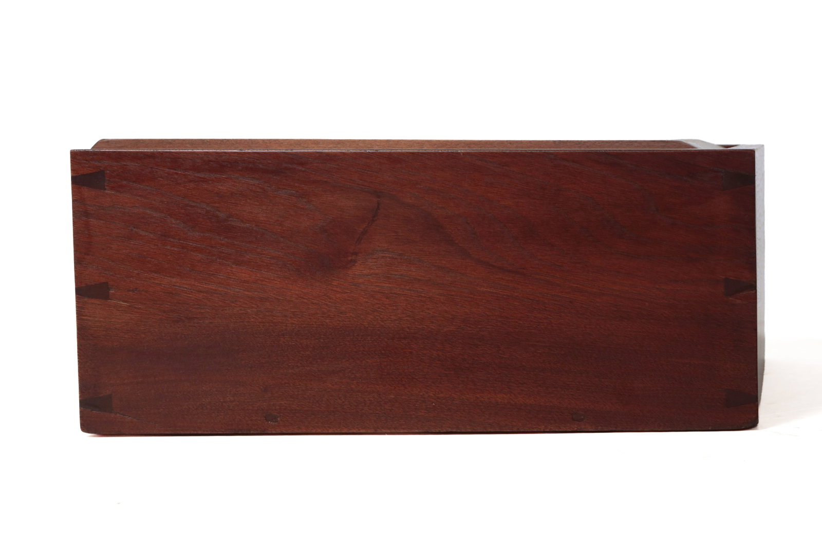 THREE WALNUT BOXES. - 17