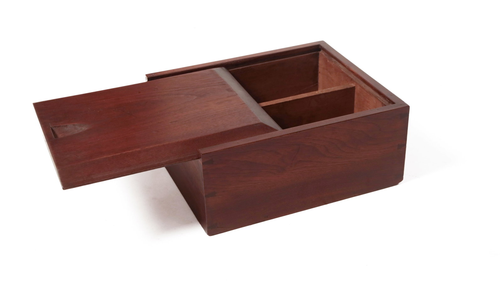 THREE WALNUT BOXES. - 19
