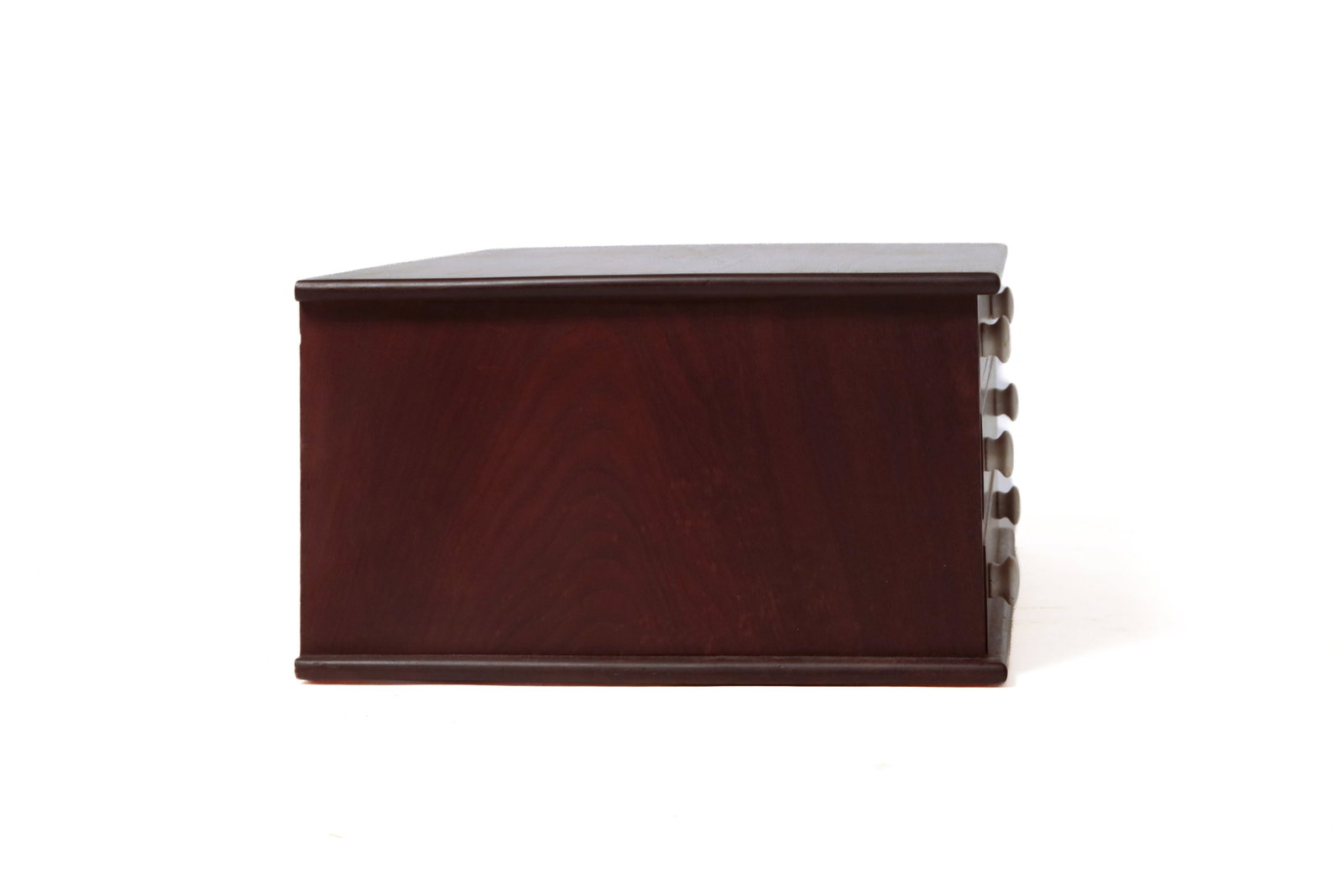 THREE WALNUT BOXES. - 5