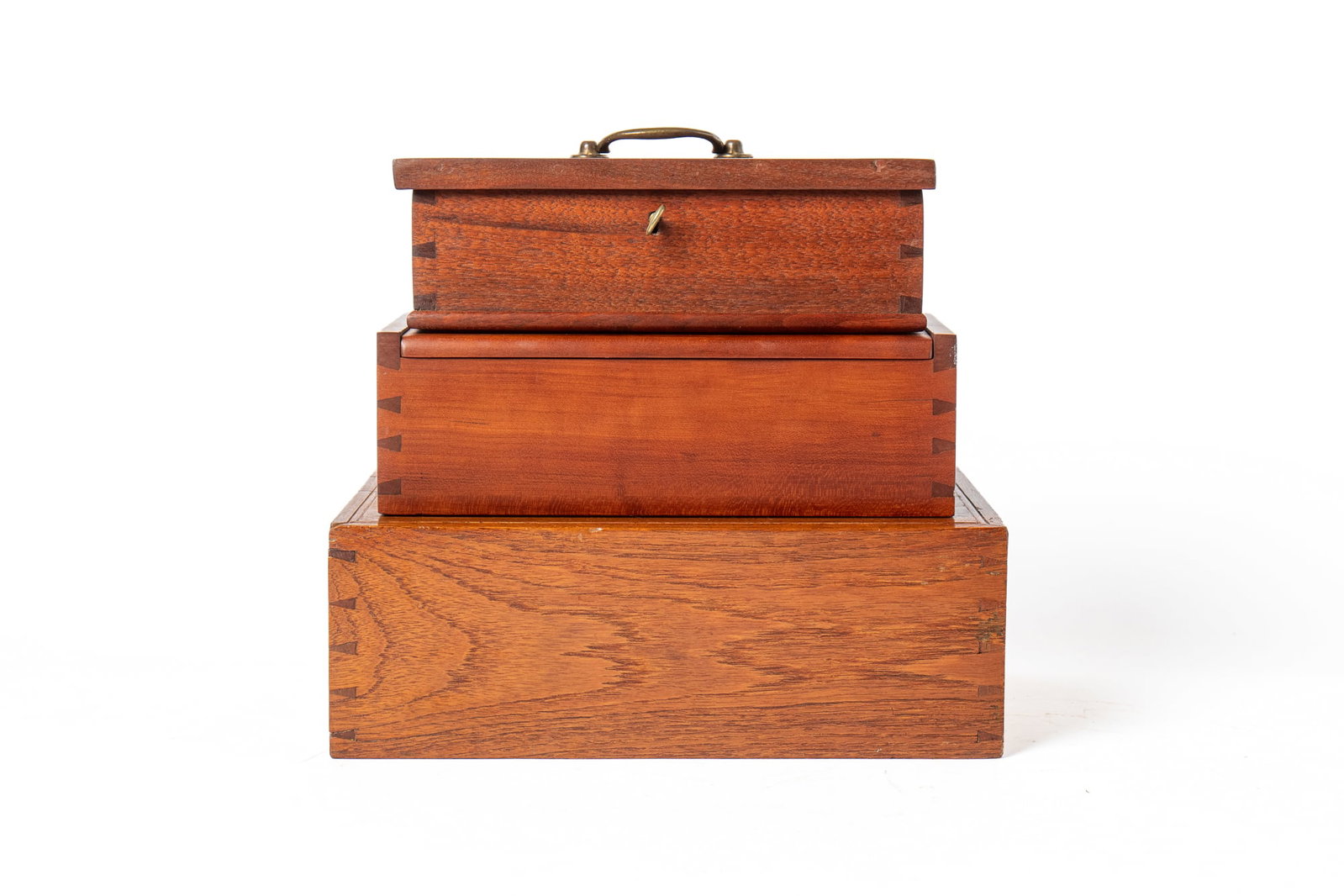 THREE DOVETAILED BOXES. (1 of 7)