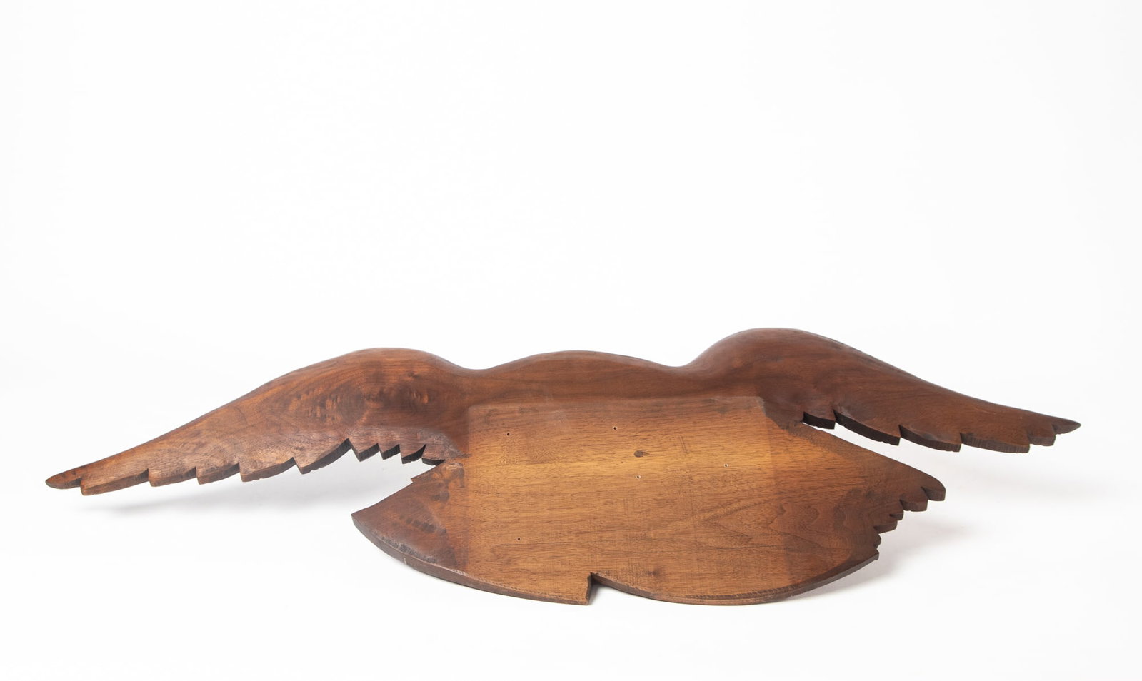 TWO CARVED SPREAD-WINGED EAGLES. - 6