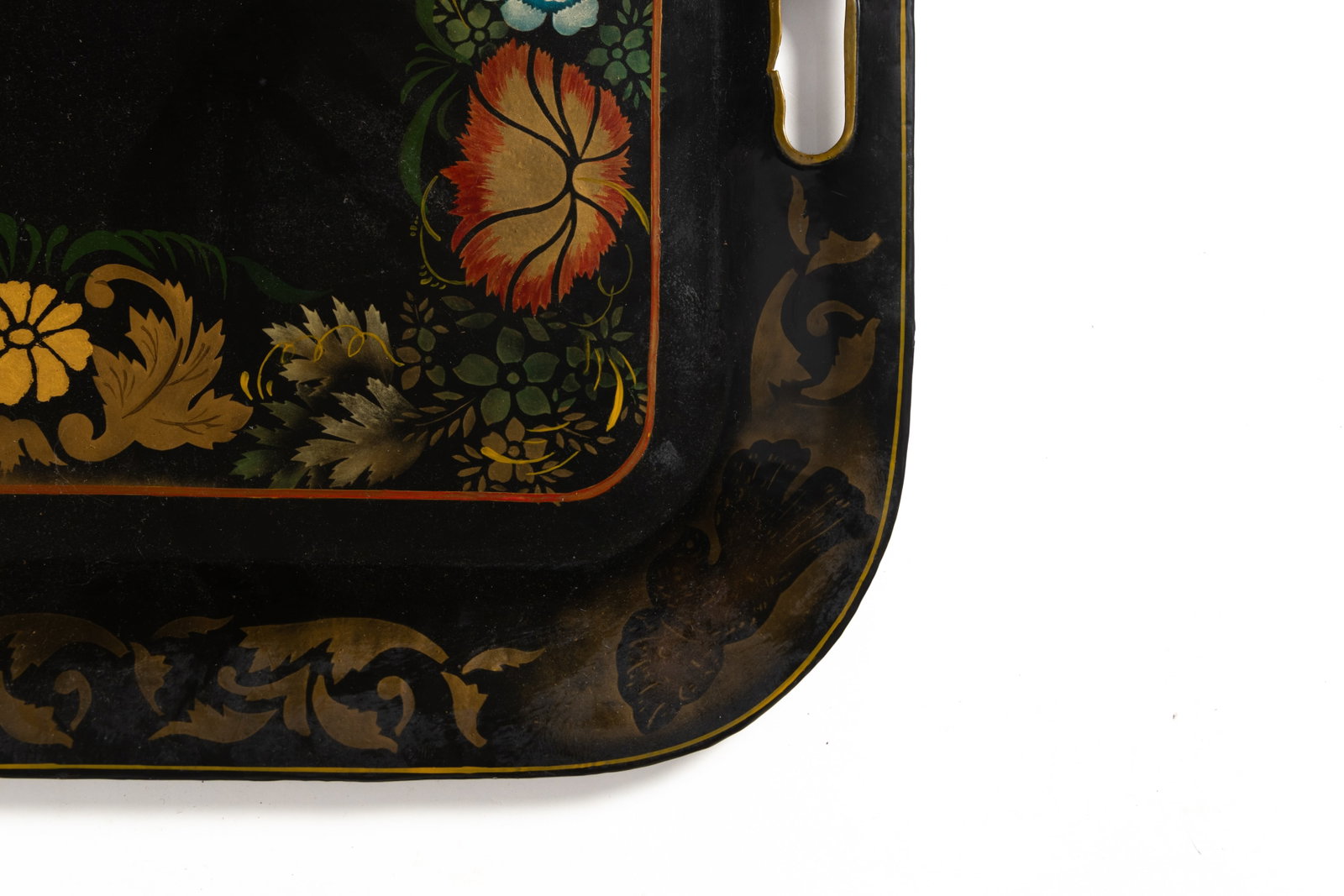 THREE TOLE TRAYS. - 5