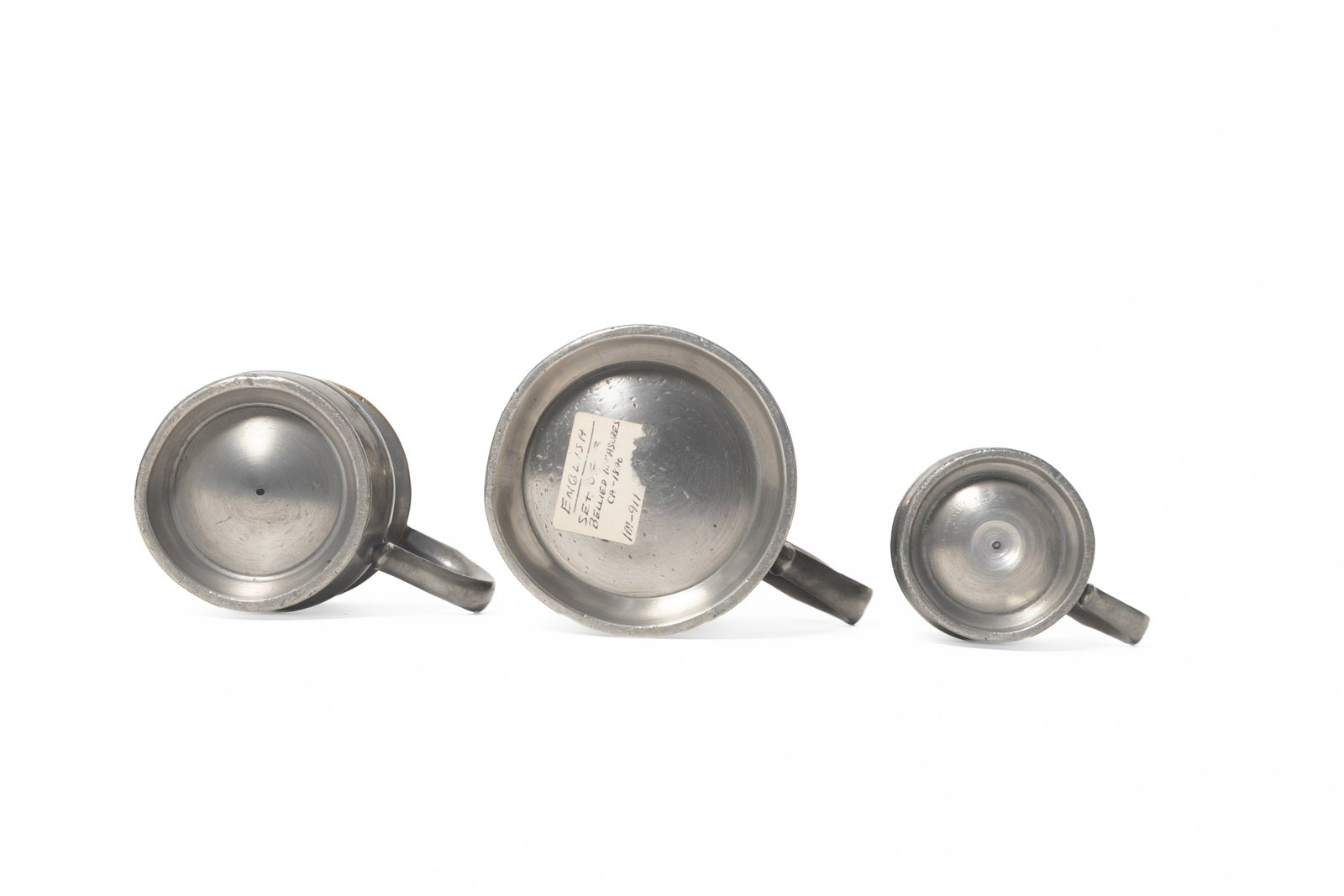 SIX PEWTER ITEMS. - 11