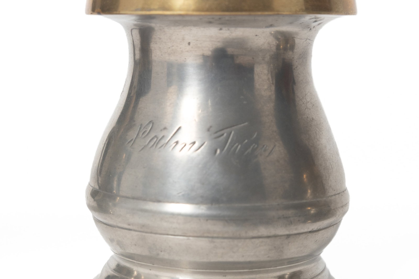 SIX PEWTER ITEMS. - 14