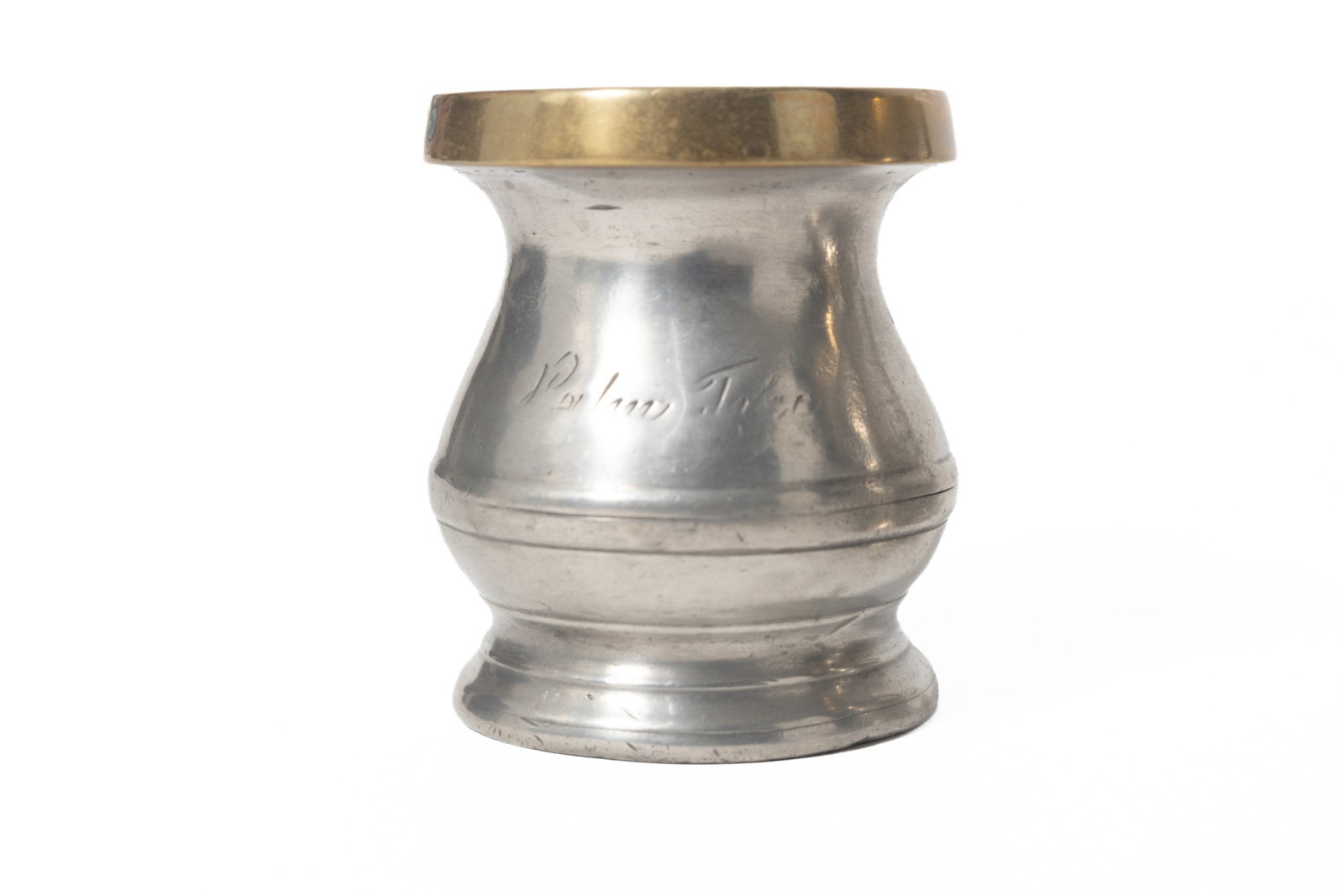 SIX PEWTER ITEMS. - 15