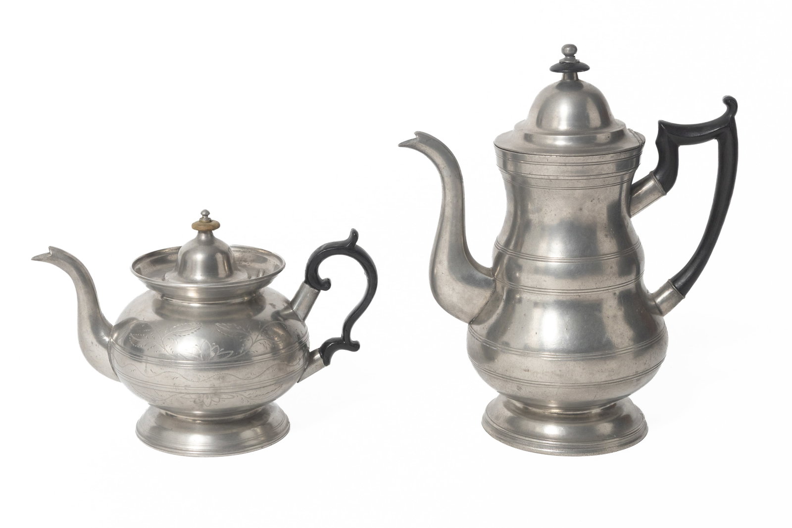 SIX PEWTER ITEMS. - 17