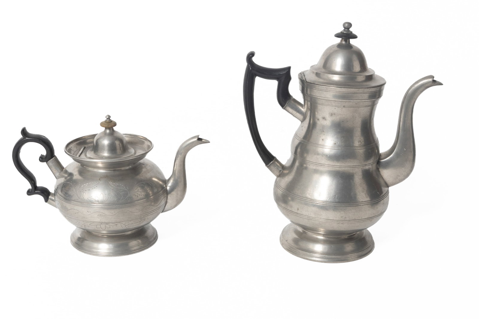SIX PEWTER ITEMS. - 19
