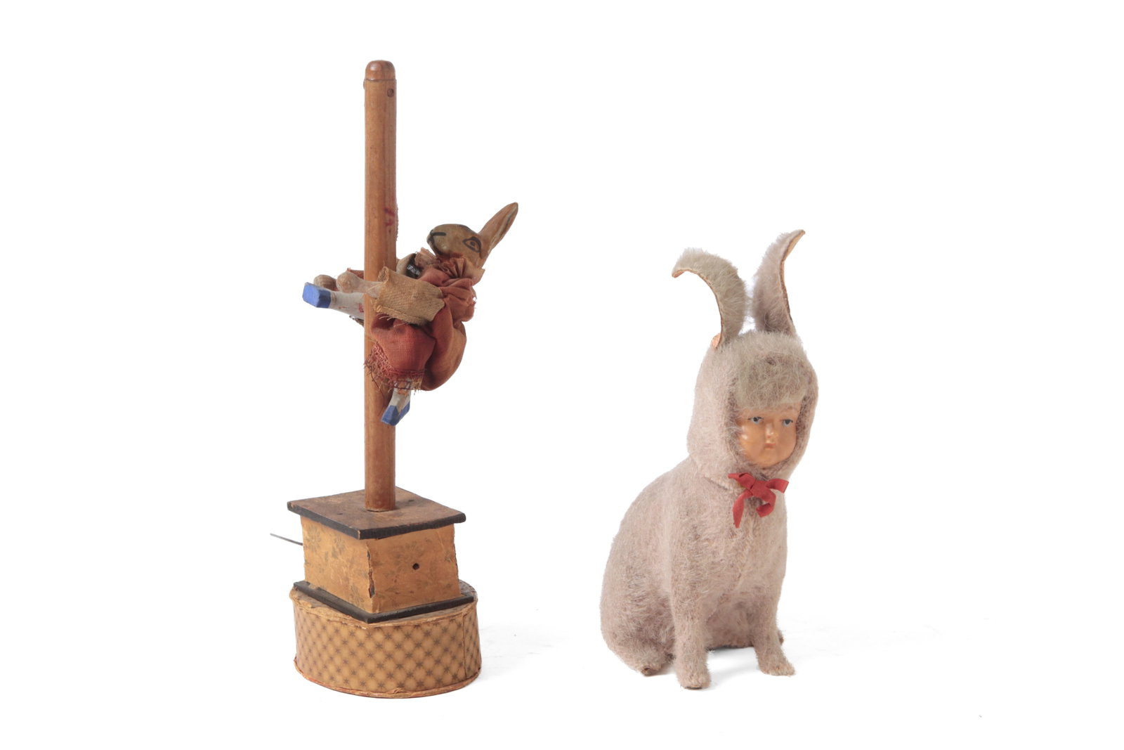 TWO RABBIT CANDY CONTAINERS. (1 of 19)