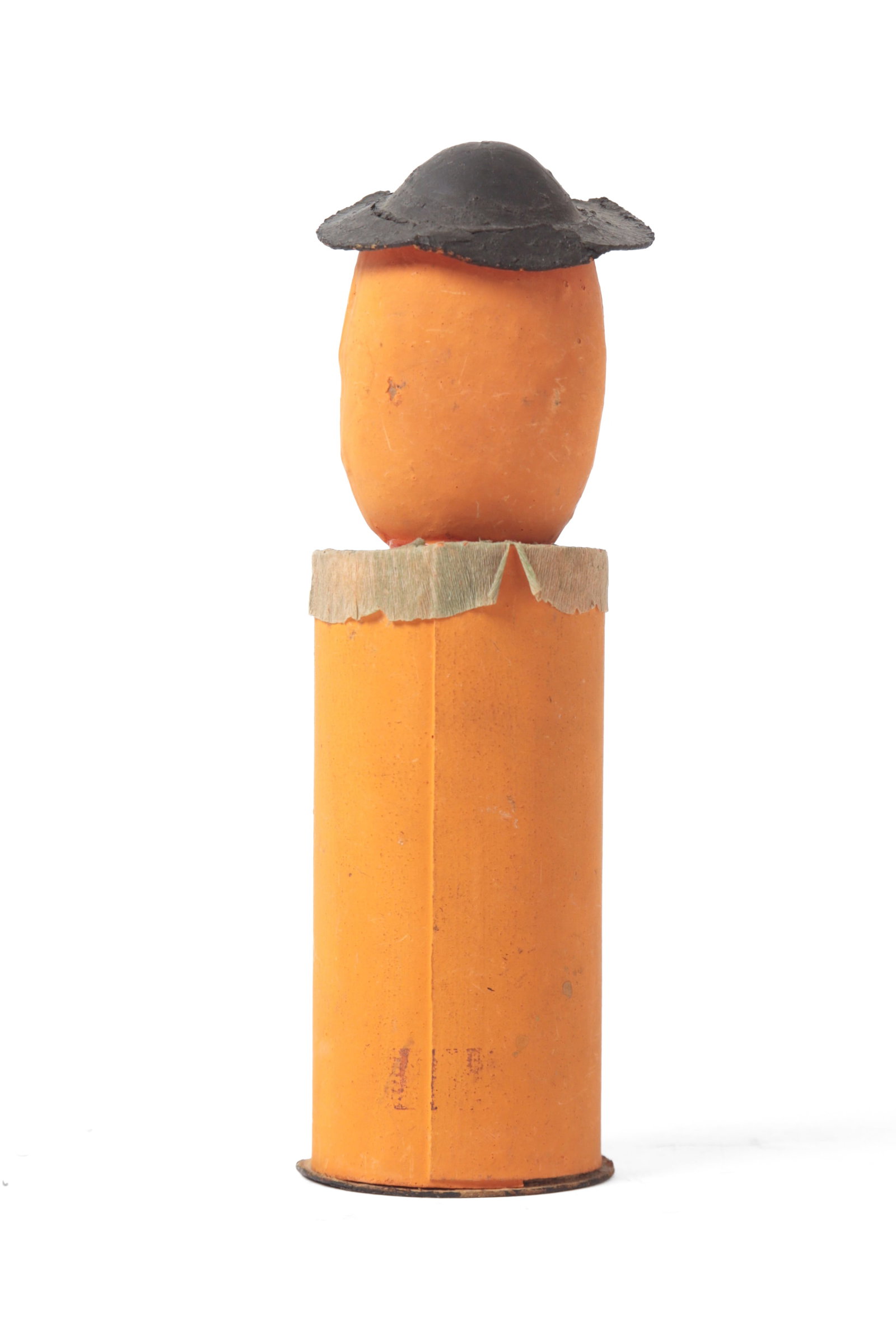 TWO STANDING PUMPKIN MAN CANDY CONTAINERS. - 11