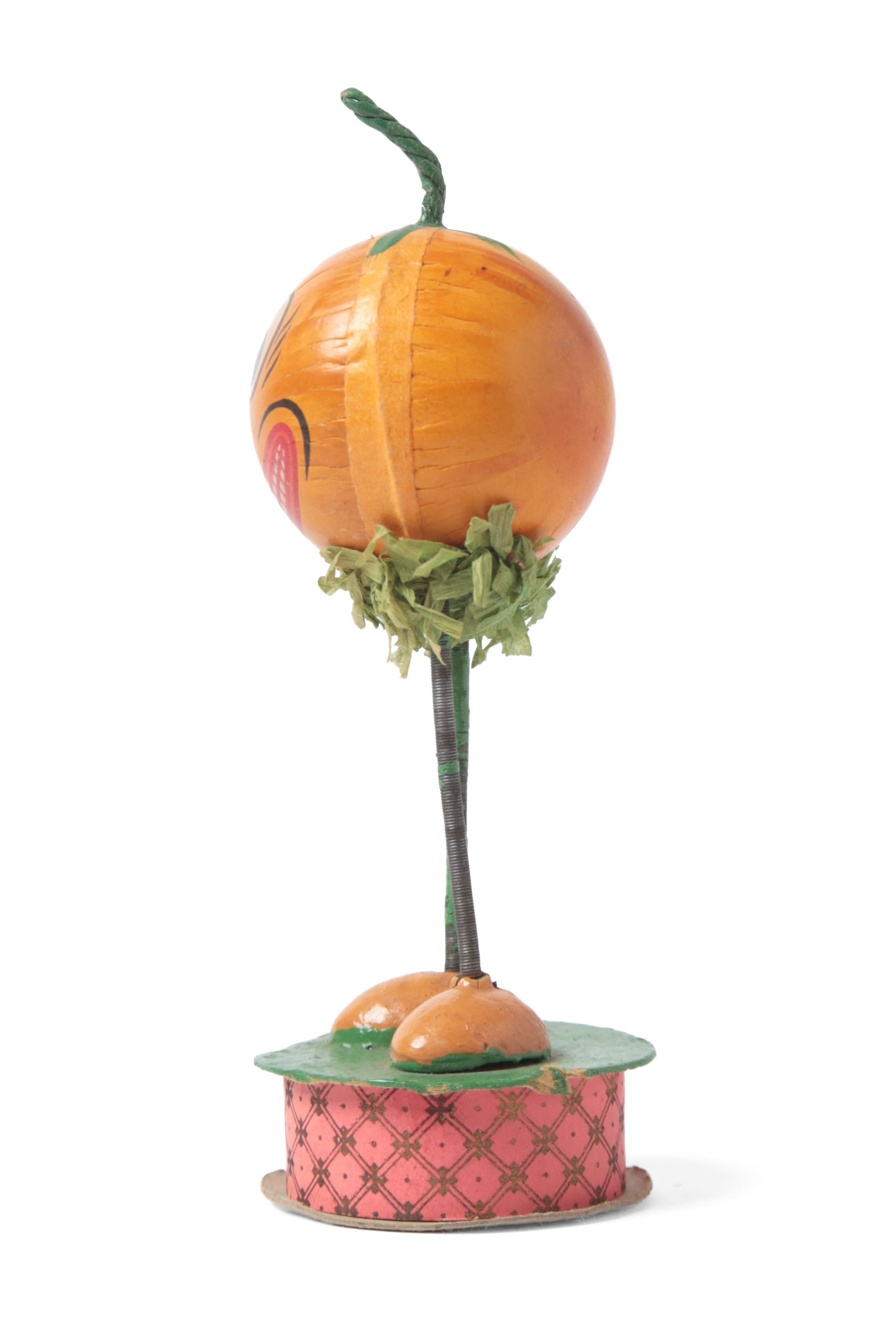 TWO STANDING PUMPKIN MAN CANDY CONTAINERS. - 3