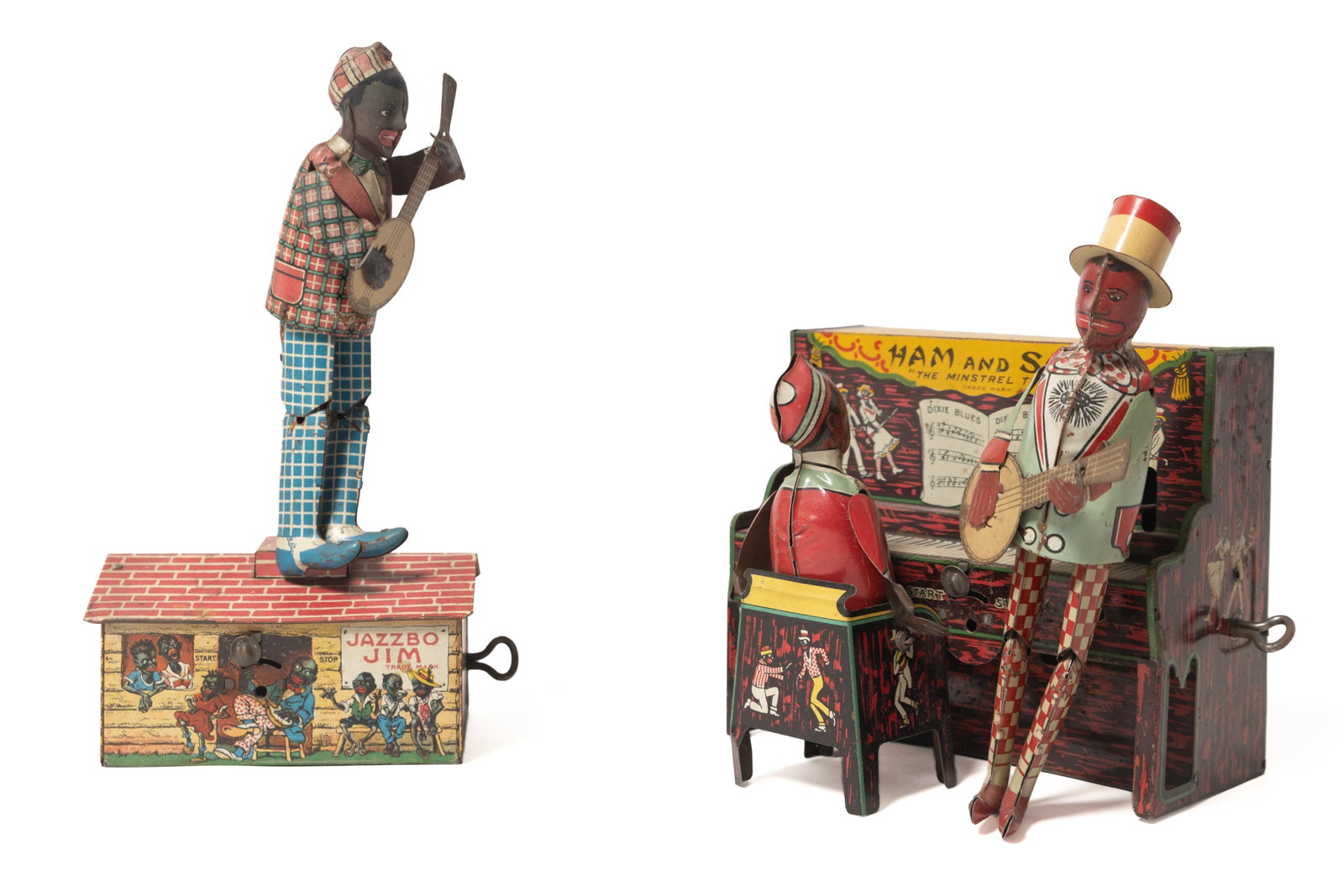 FERDINAND STRAUSS (NEW YORK, NEW YORK) HAM AND SAM MINSTREL BAND AND UNIQUE ART (NEWARK, NEW JERSEY) (1 of 14)