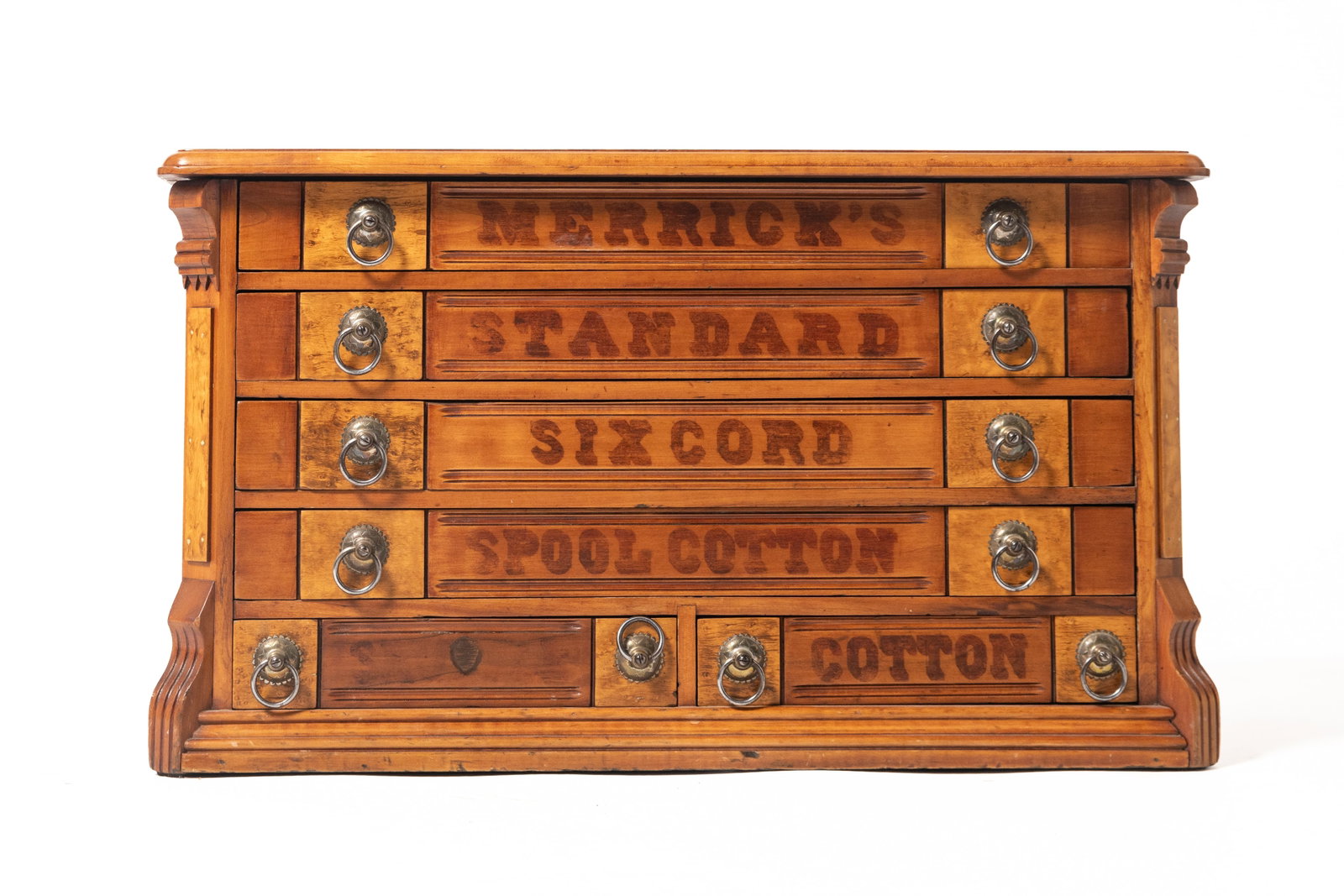 MERRICK'S COUNTRY STORE SIX-DRAWER SPOOL CABINET. (1 of 11)