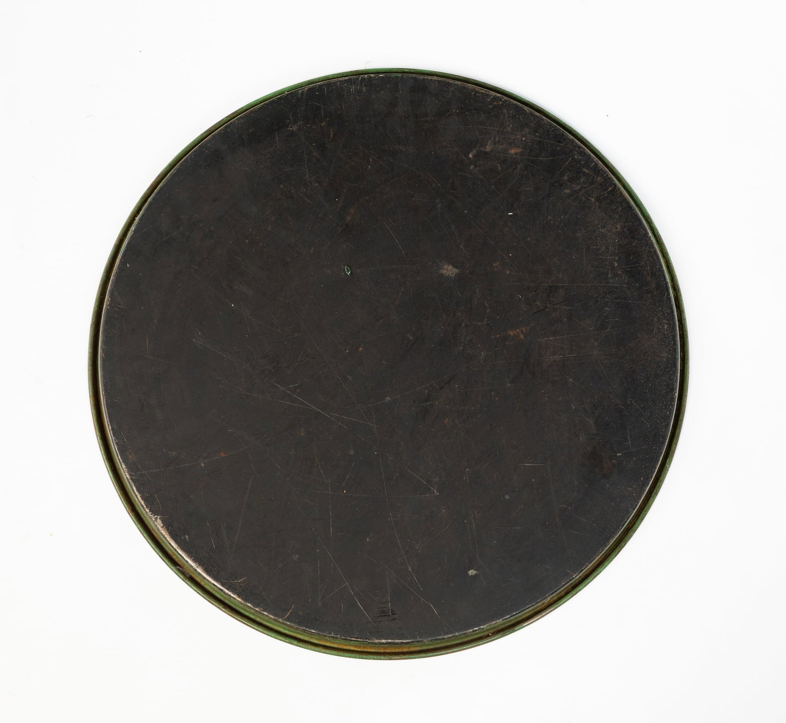 LARGE PAINT-DECORATED TRAY. - 4