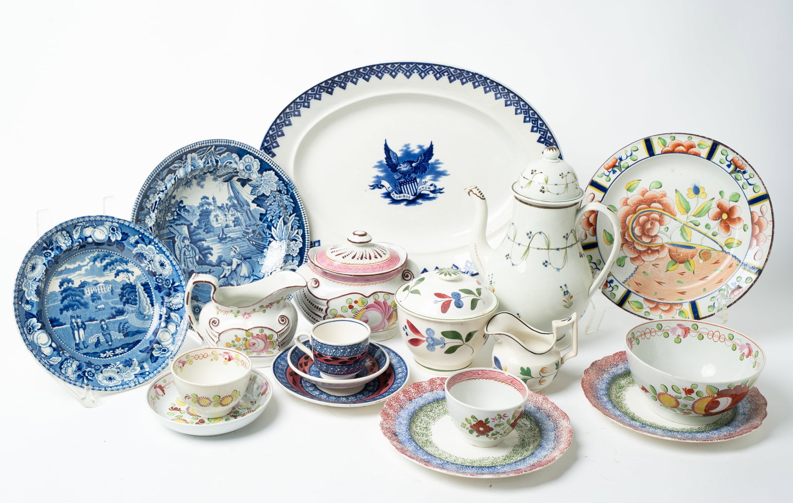 COLLECTION OF DECORATED CHINA. (1 of 20)