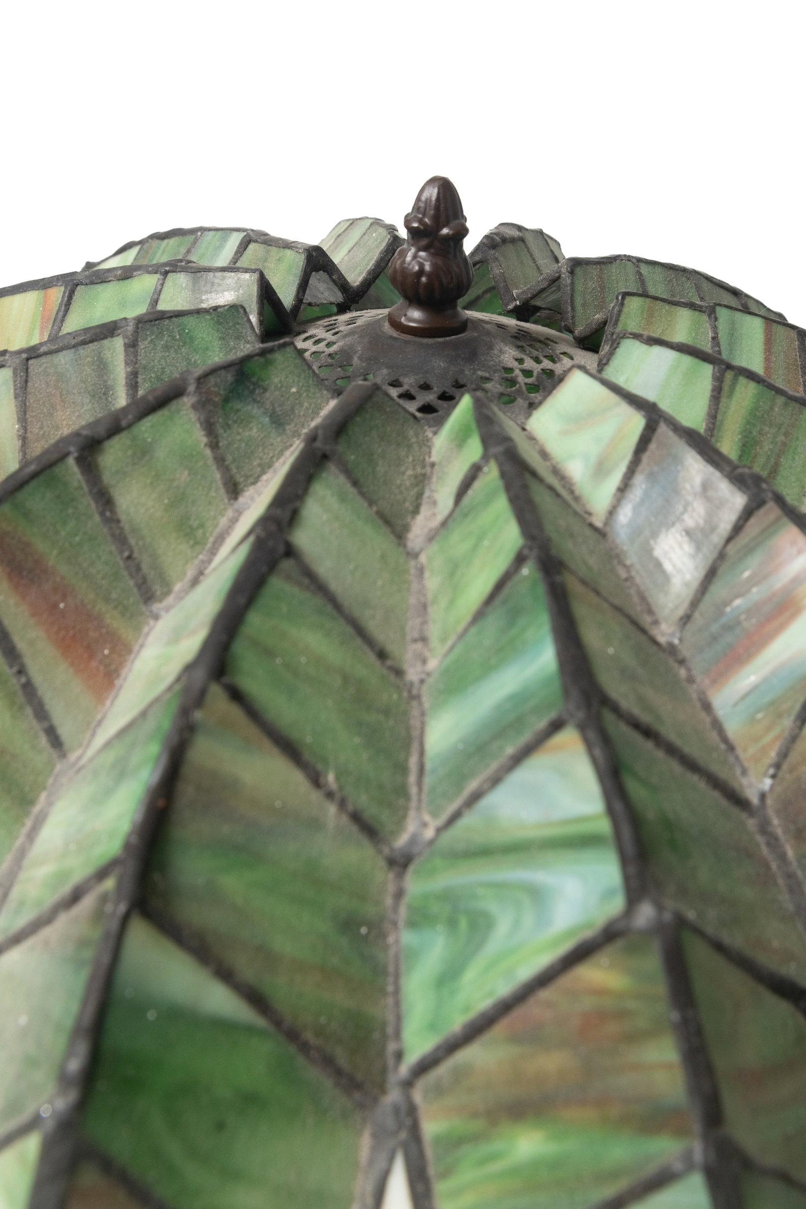STAINED GLASS TABLE LAMP. - 7