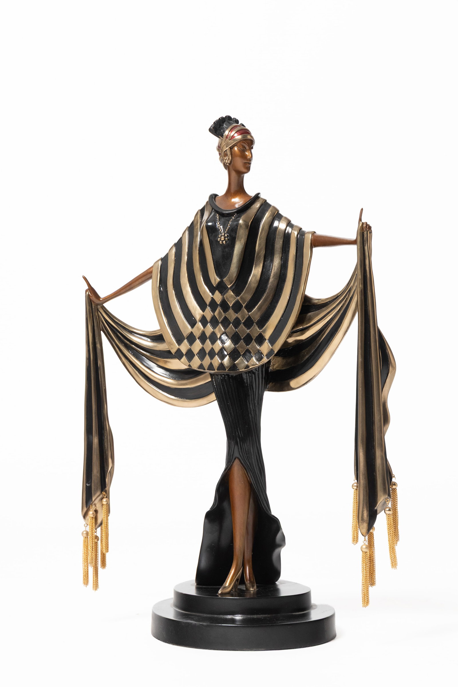 ERTE (RUSSIAN/FRENCH, 1892-1990) "OPENING NIGHT" BRONZE SCULPTURE, DATED 1990. (1 of 10)