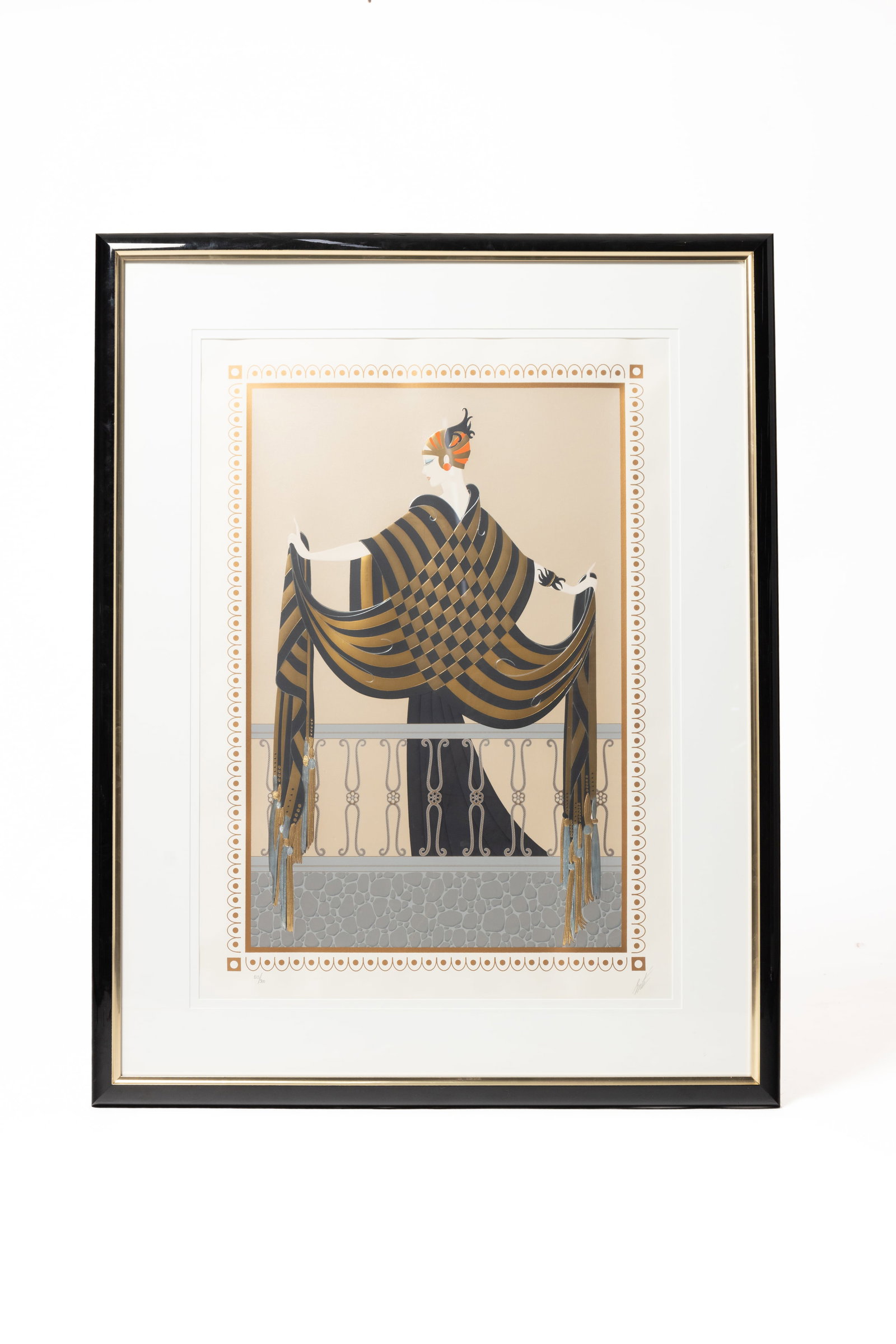 ERTE (RUSSIAN/FRENCH, 1892-1990) "THE BALCONY" SERIGRAPH. (1 of 3)
