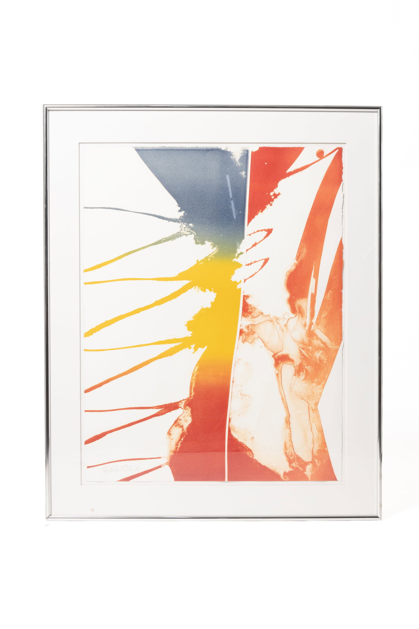 PAUL JENKINS (AMERICAN, 1923-2012) "CONTINENTAL DIVIDE" ARTIST, DATED 1981.: PAUL JENKINS (AMERICAN, 1923-2012) "CONTINENTAL DIVIDE" ARTIST, DATED 1981. Late 20th Century. Print on paper. Pencil-signed, dated, and labeled "AP". Depicting an abstract composition of vibrant swat