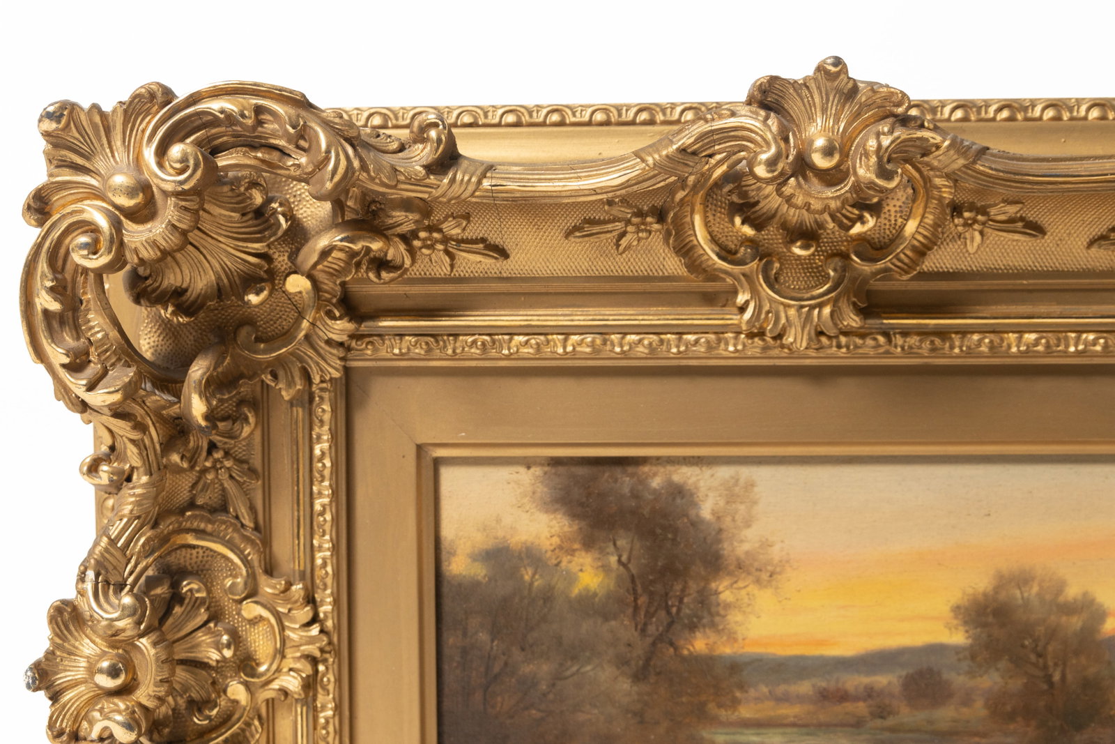 THREE LANDSCAPE PAINTINGS. - 10