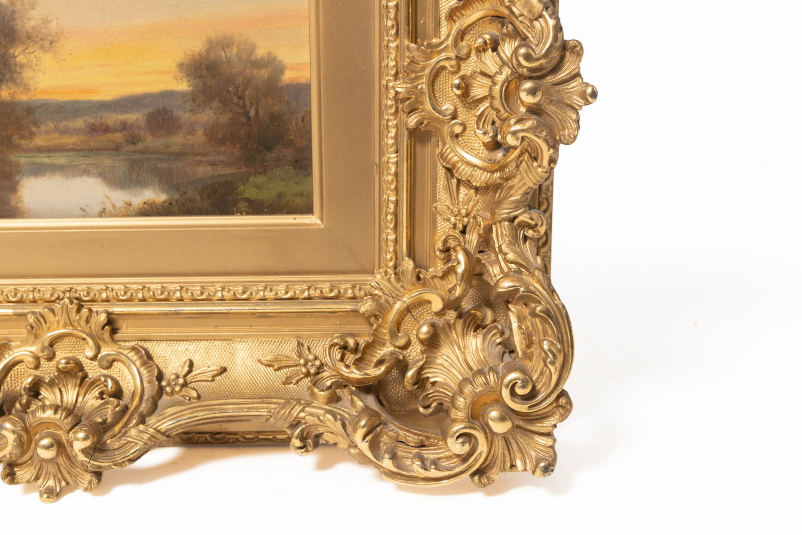 THREE LANDSCAPE PAINTINGS. - 11