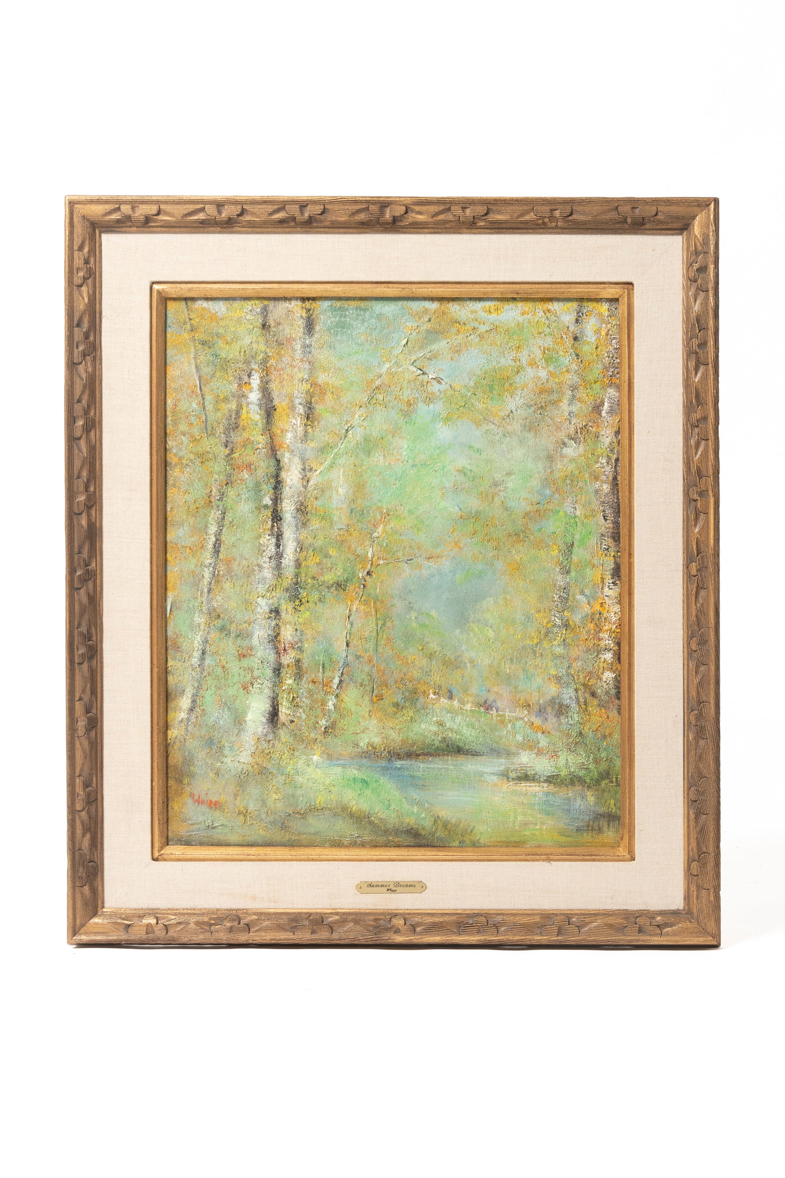 THREE LANDSCAPE PAINTINGS. - 2