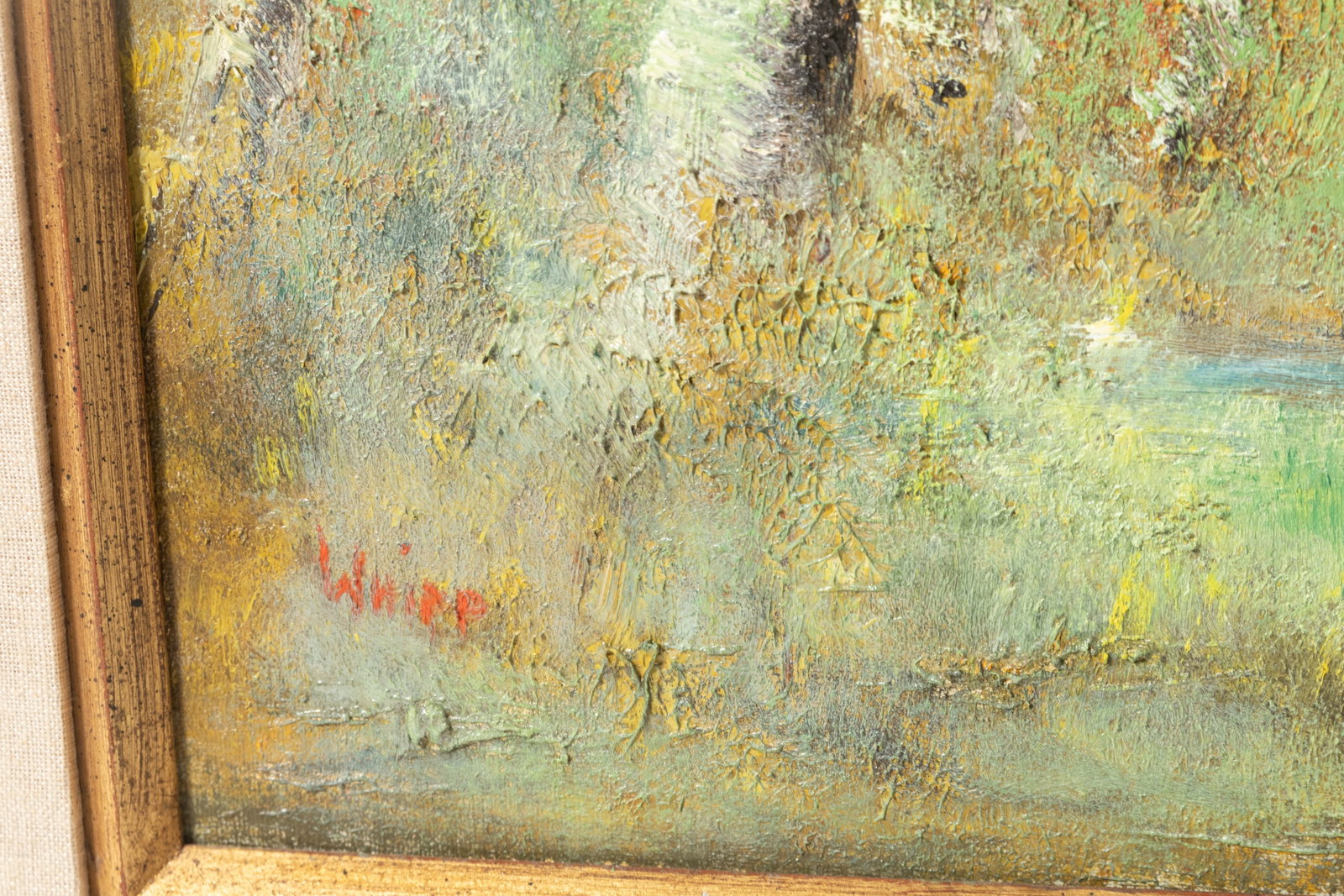 THREE LANDSCAPE PAINTINGS. - 4