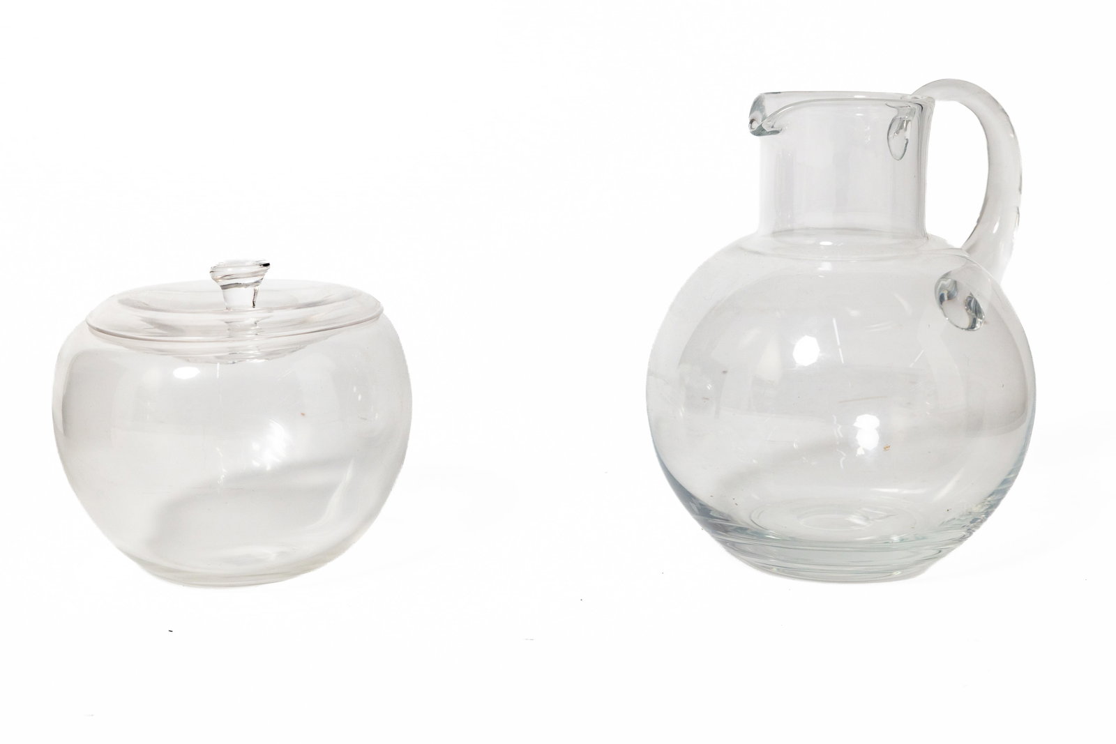 TWO TIFFANY AND CO. CRYSTAL ITEMS. (1 of 7)