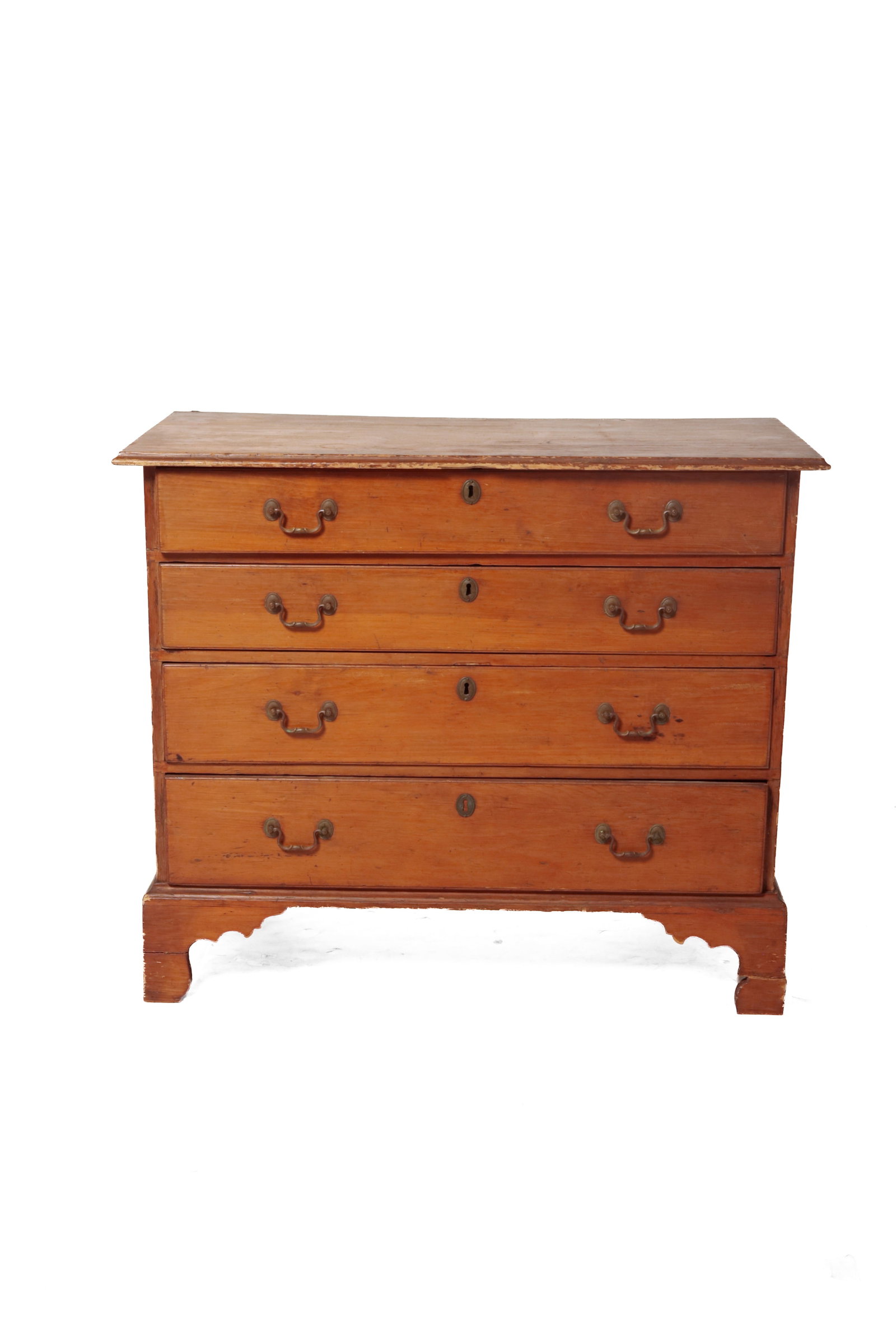 NEW ENGLAND CHIPPENDALE CHEST OF DRAWERS. (1 of 6)