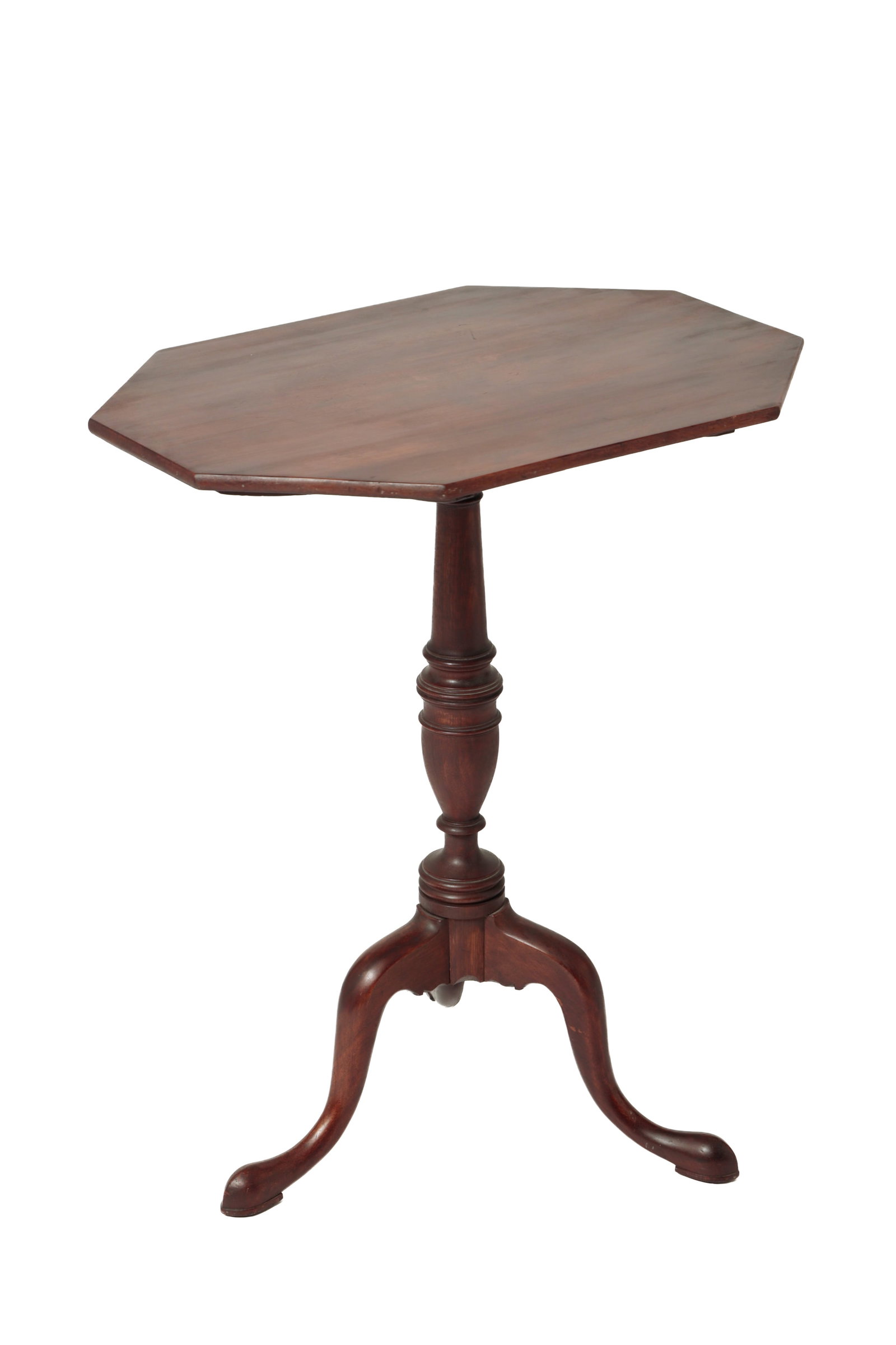 QUEEN ANNE MAHOGANY TILT-TOP TABLE. (1 of 7)