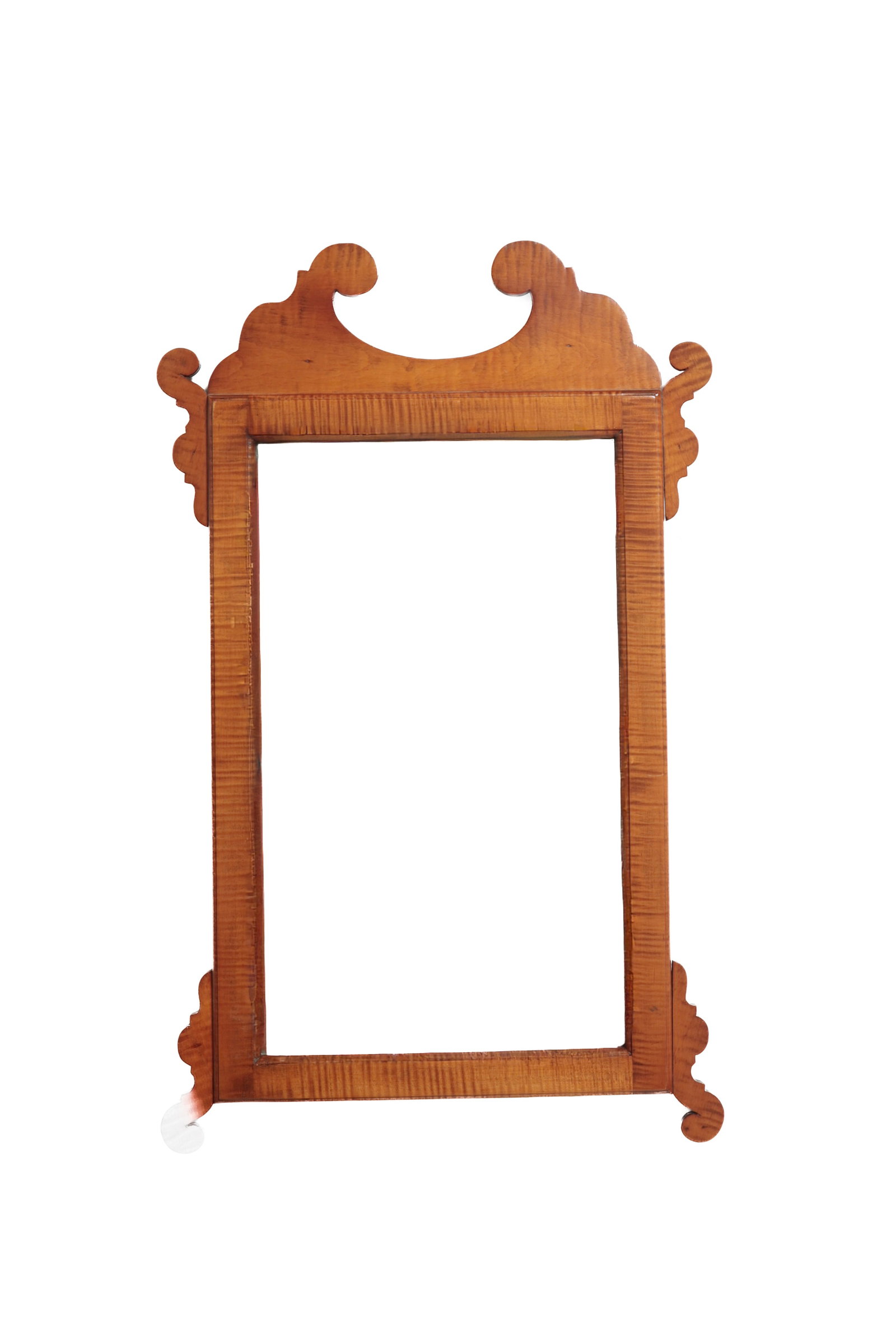 TWO CHIPPENDALE SCROLLWORK MIRRORS. - 3