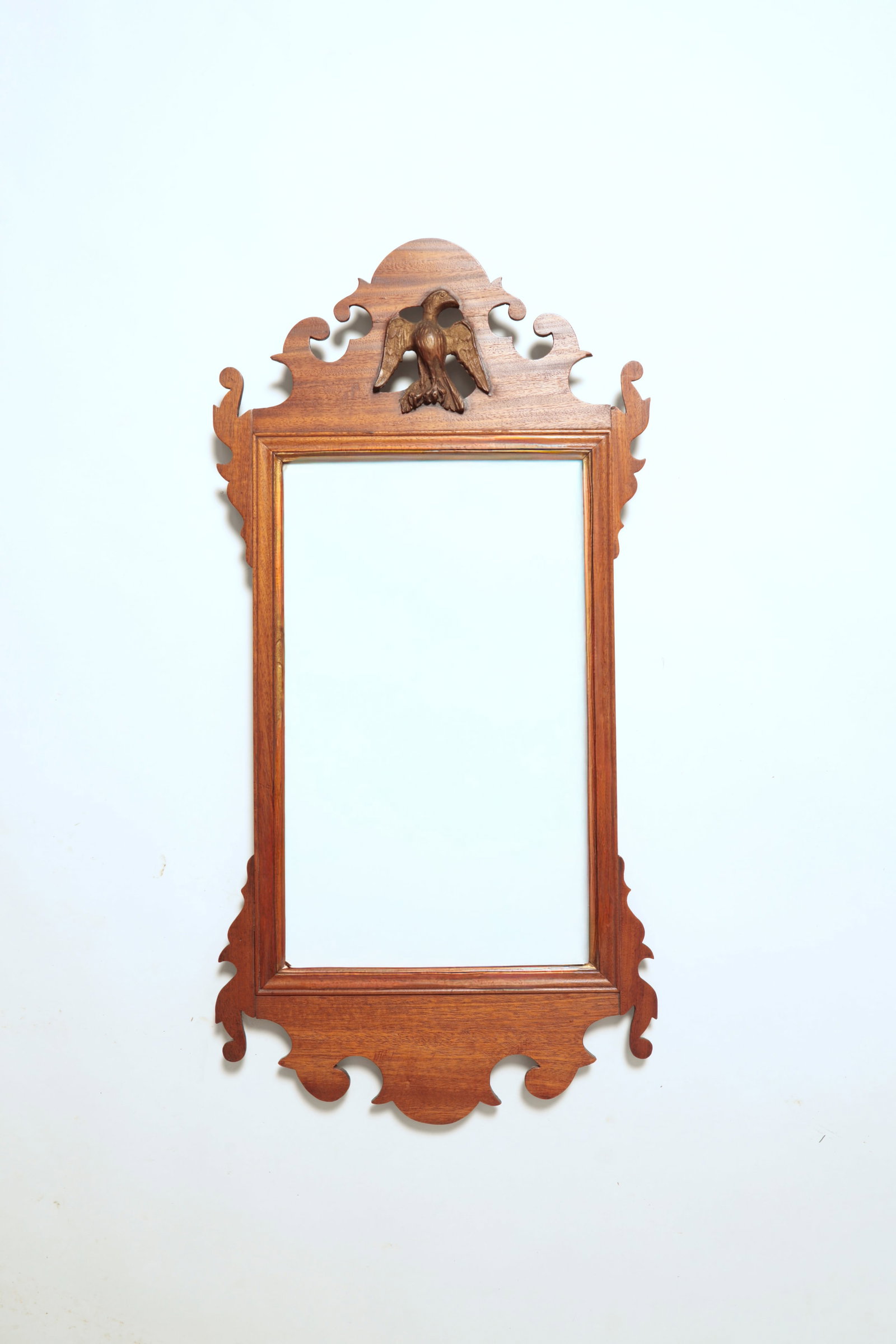 TWO CHIPPENDALE SCROLLWORK MIRRORS. - 4