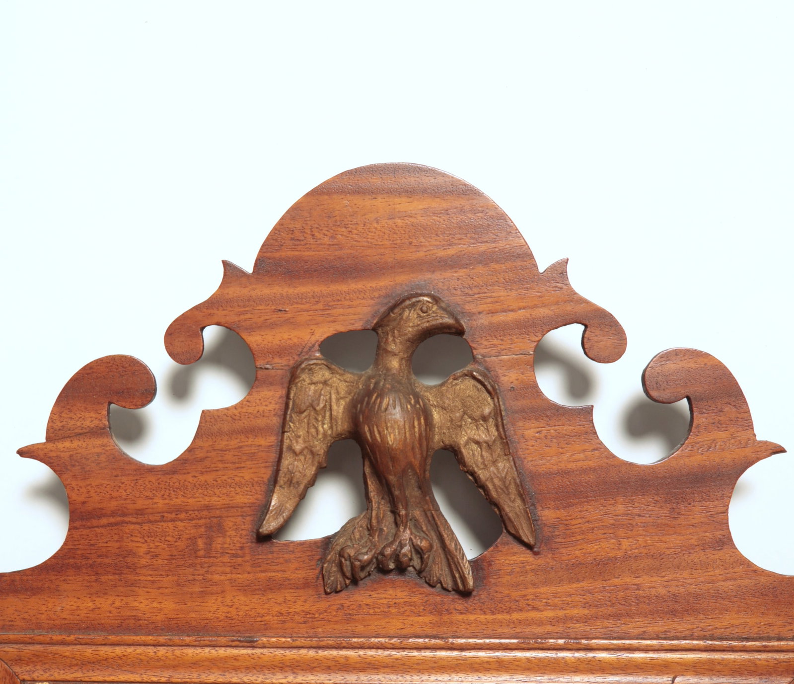 TWO CHIPPENDALE SCROLLWORK MIRRORS. - 5