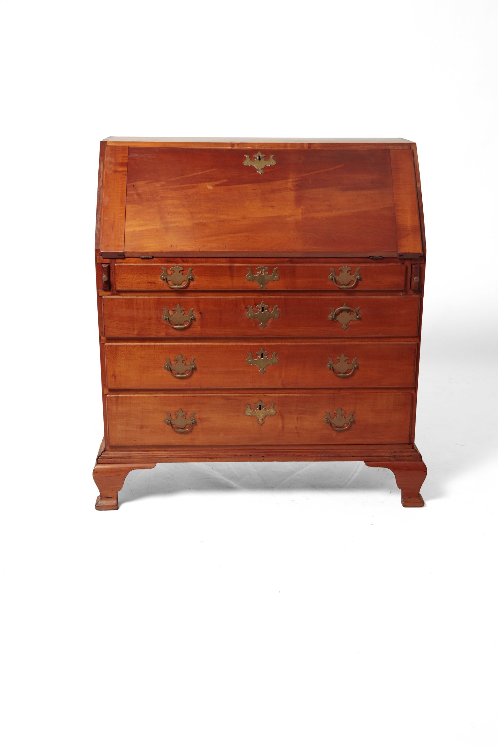 CHIPPENDALE SLANT-FRONT DESK. - 2