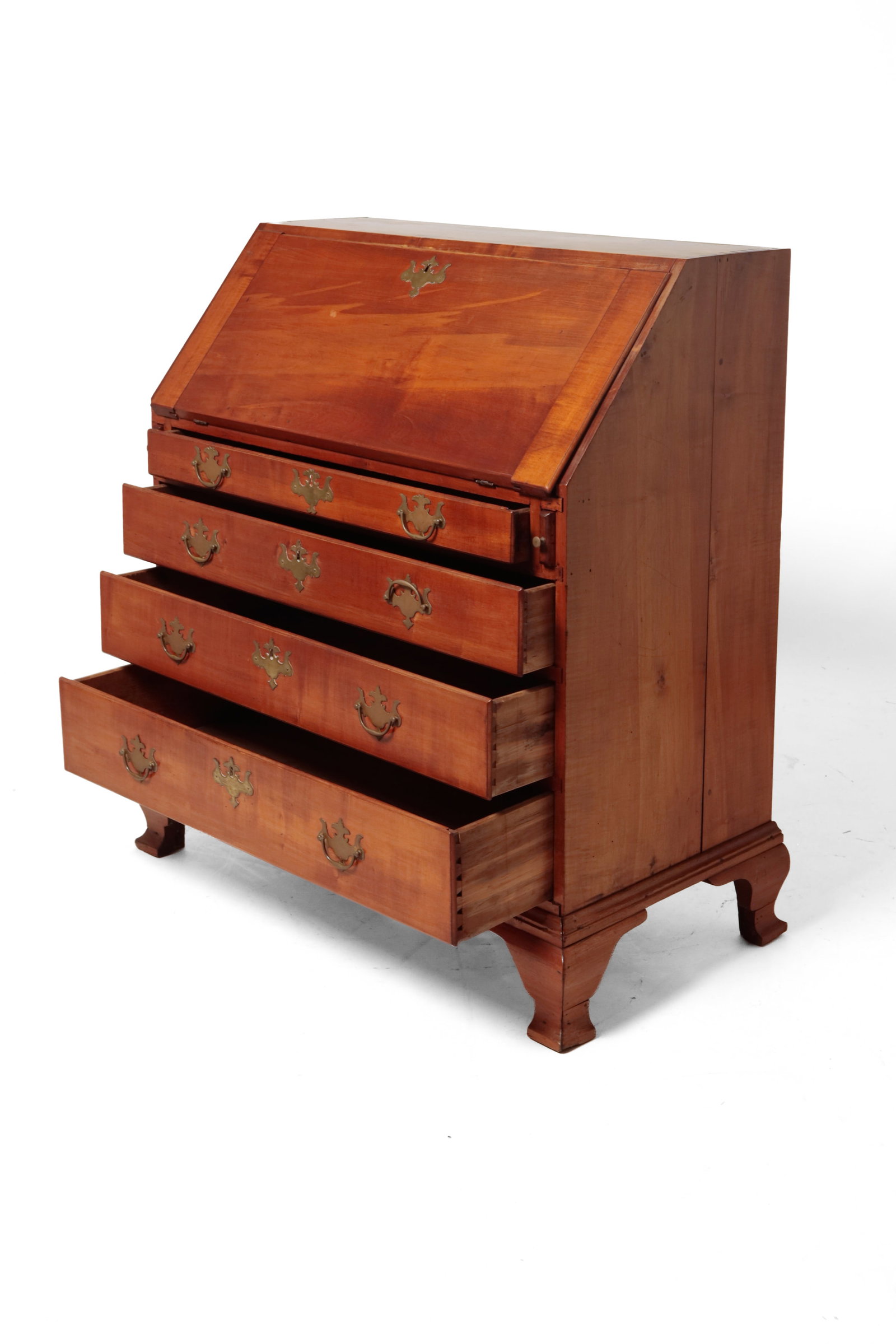 CHIPPENDALE SLANT-FRONT DESK. - 6
