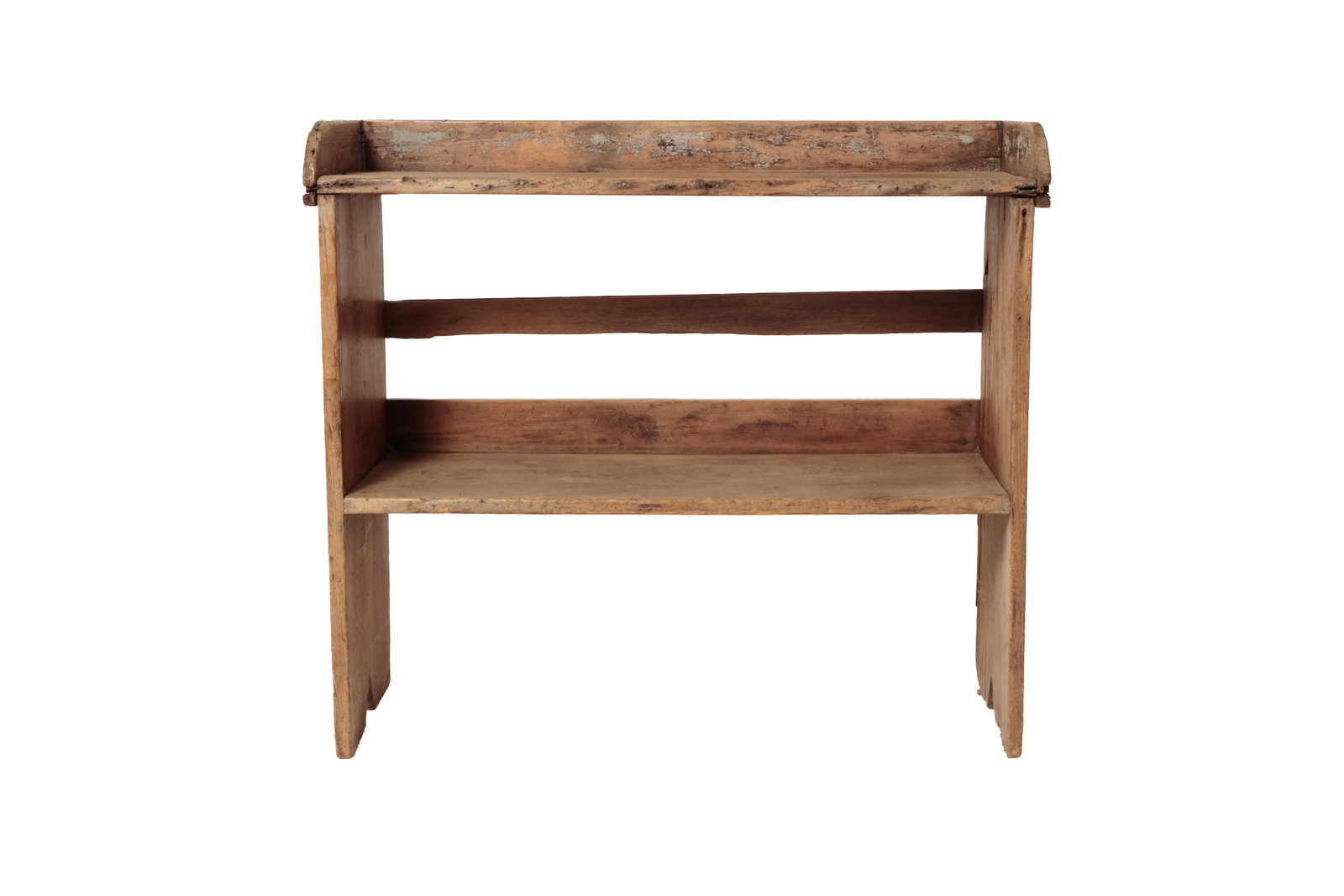 EARLY PAINTED BUCKET BENCH. - 10