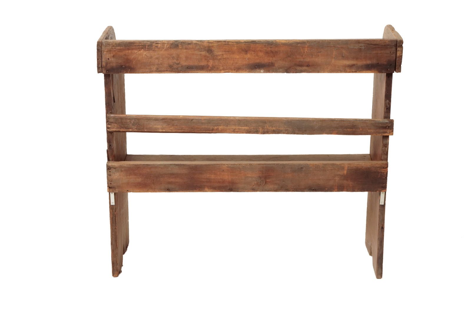 EARLY PAINTED BUCKET BENCH. - 12
