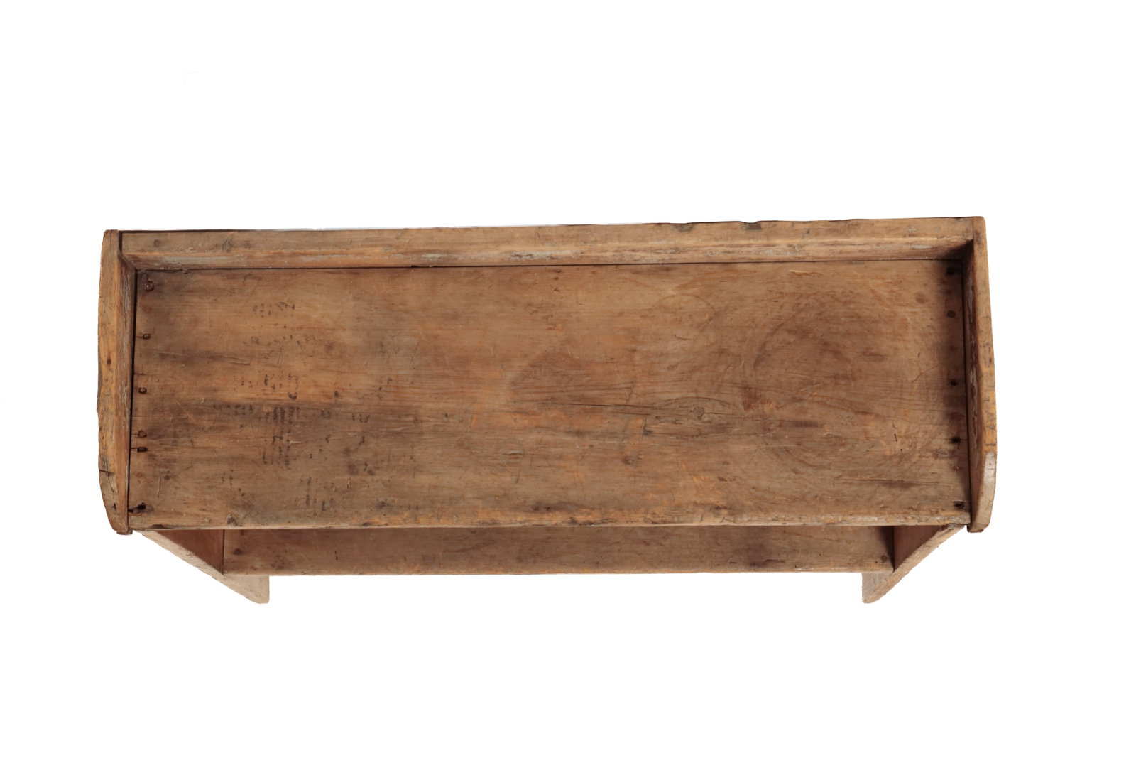 EARLY PAINTED BUCKET BENCH. - 14