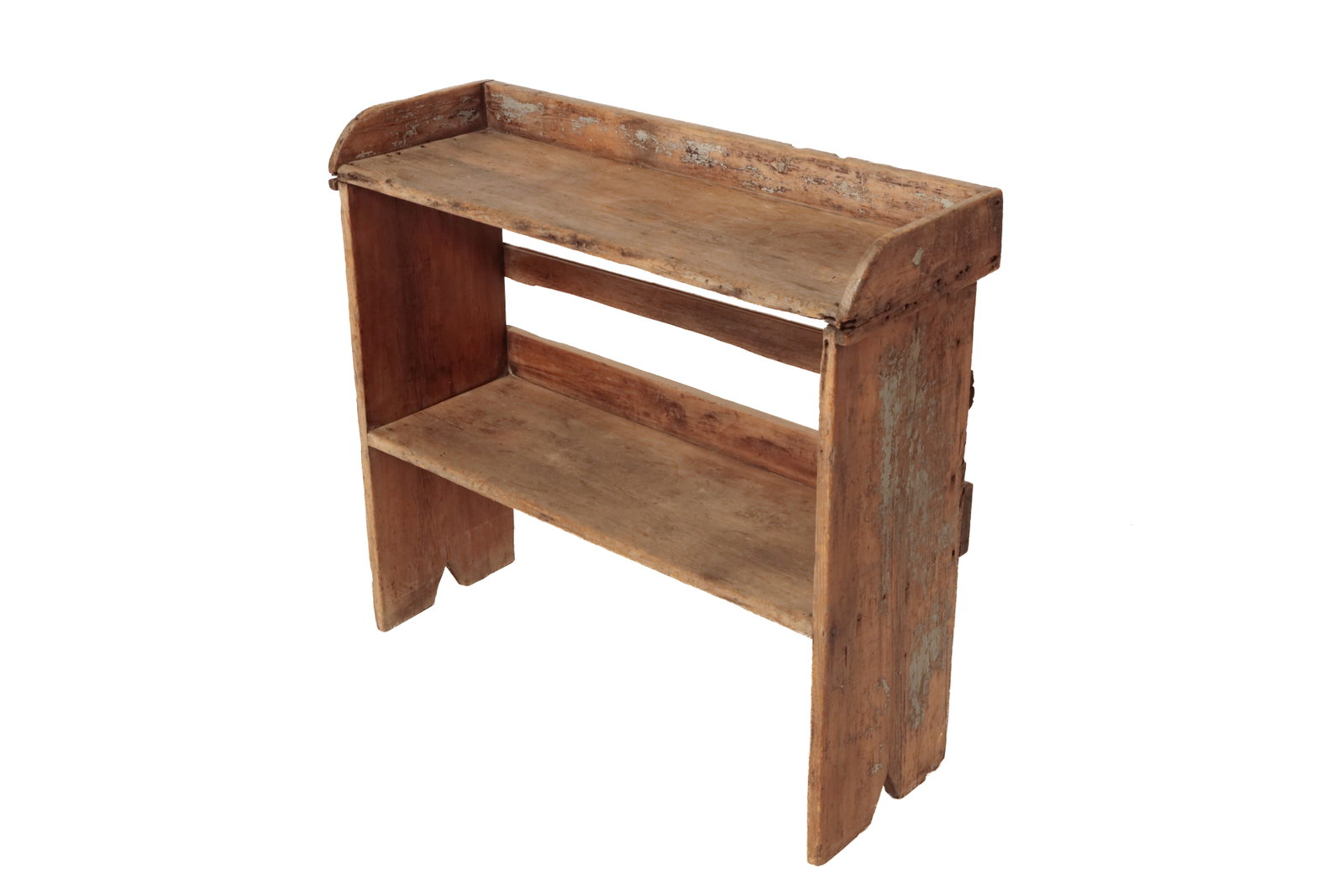 EARLY PAINTED BUCKET BENCH. (1 of 16)