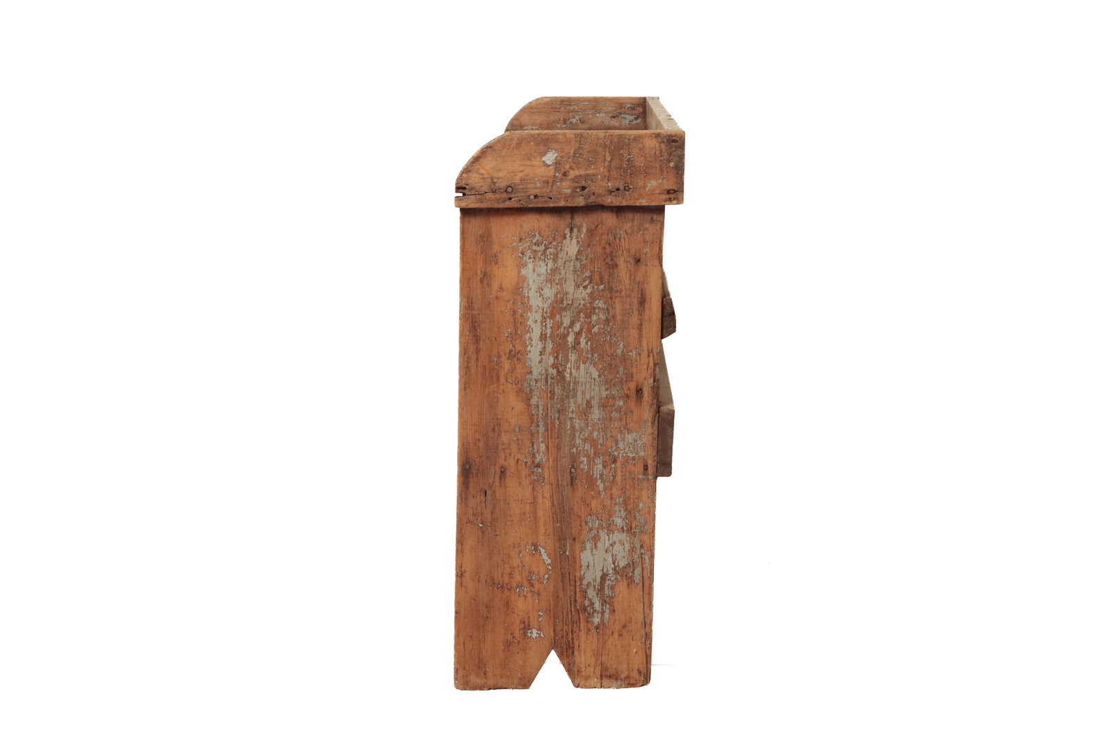 EARLY PAINTED BUCKET BENCH. - 3