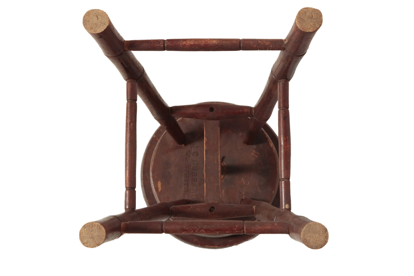 HUBBARD & WHITE WINDSOR STOOL. - 11